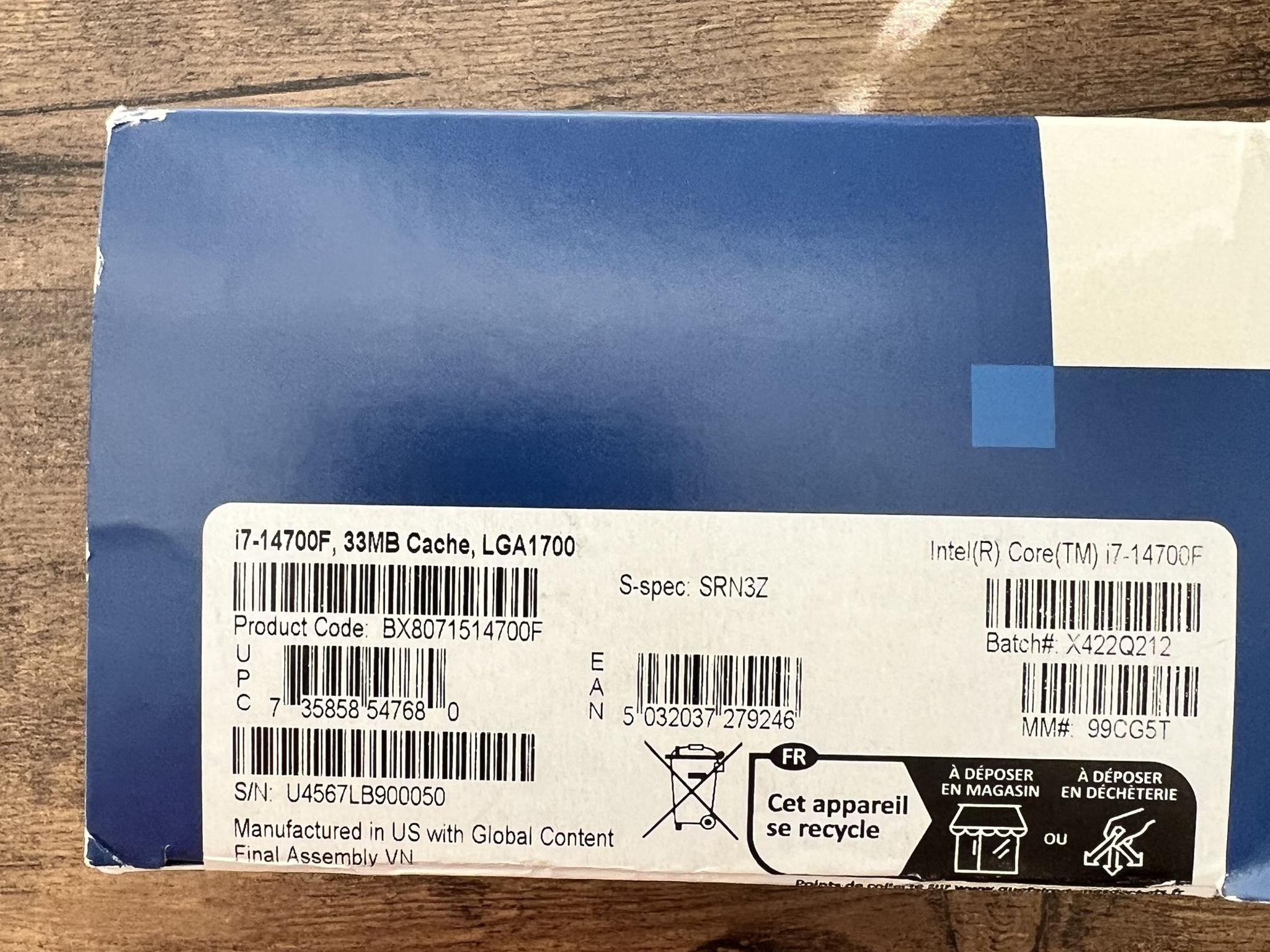 Intel Core i7-14700F