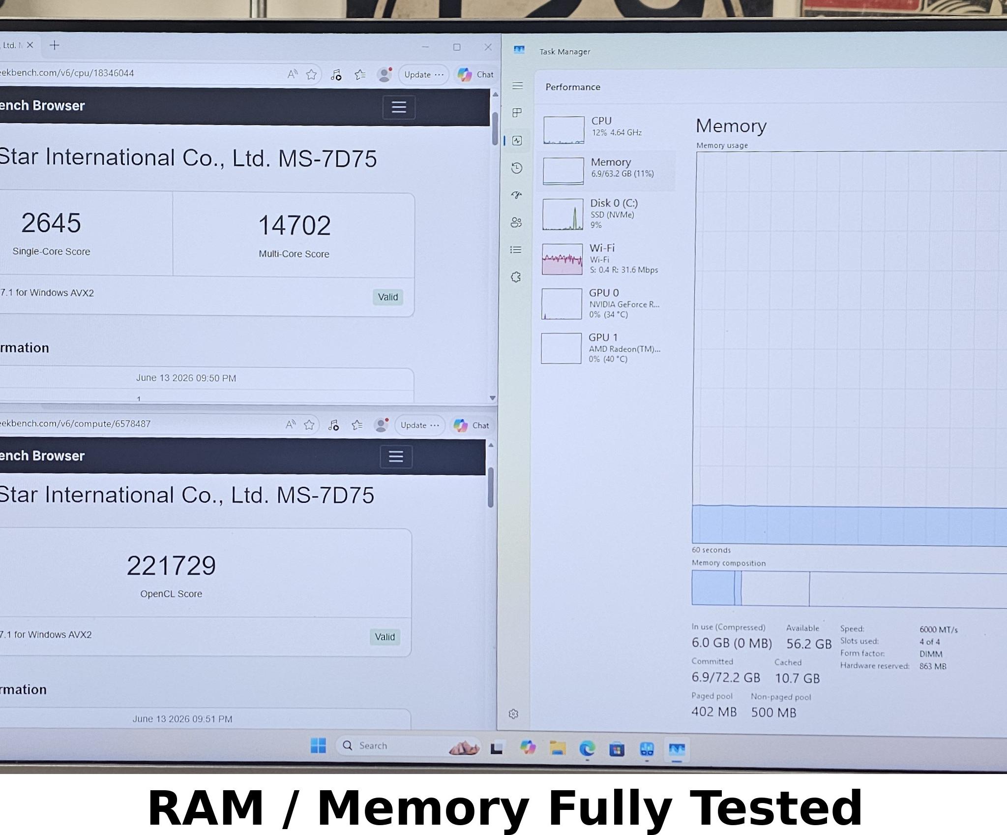 32GB DDR5 (2X16GB) 552 CL36 6000MT/s G.Skill RipJaws S5