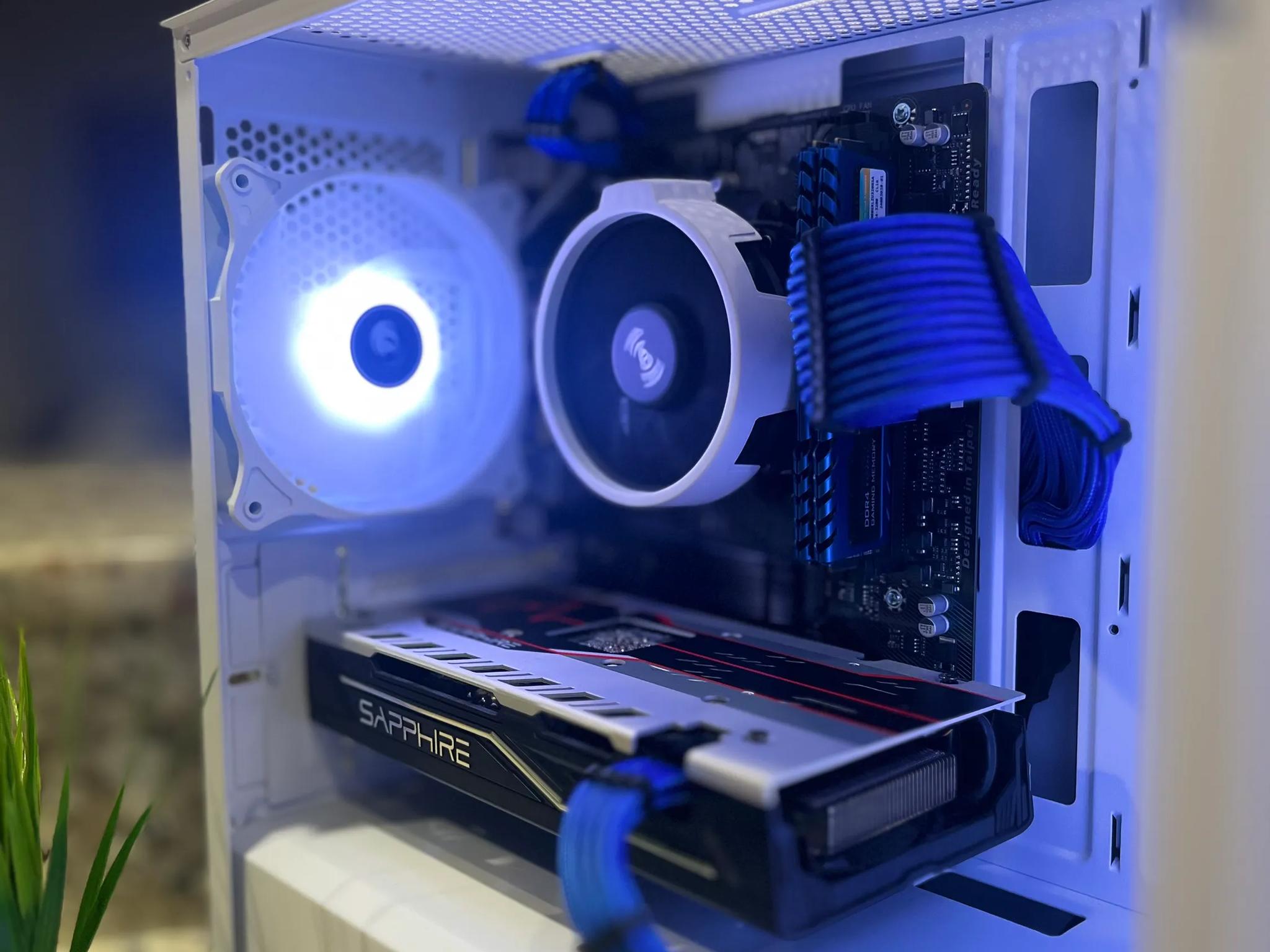 ??️White Gaming PC||AMD Ryzen 5 2600||Sapphire PULSE Radeon RX 