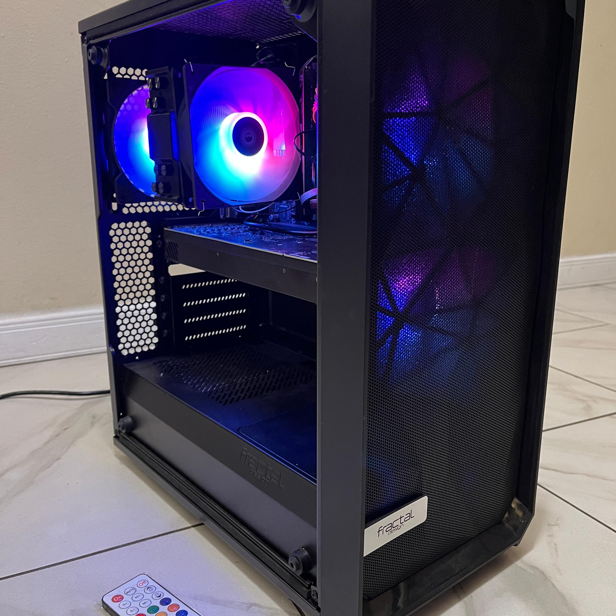 🟠🔥RTX 3070, Intel i5-9400, 16GB RAM, 500GB SSD, High Performance RGB Gaming PC w/ Wi-Fi & Remote 🖥️🔵