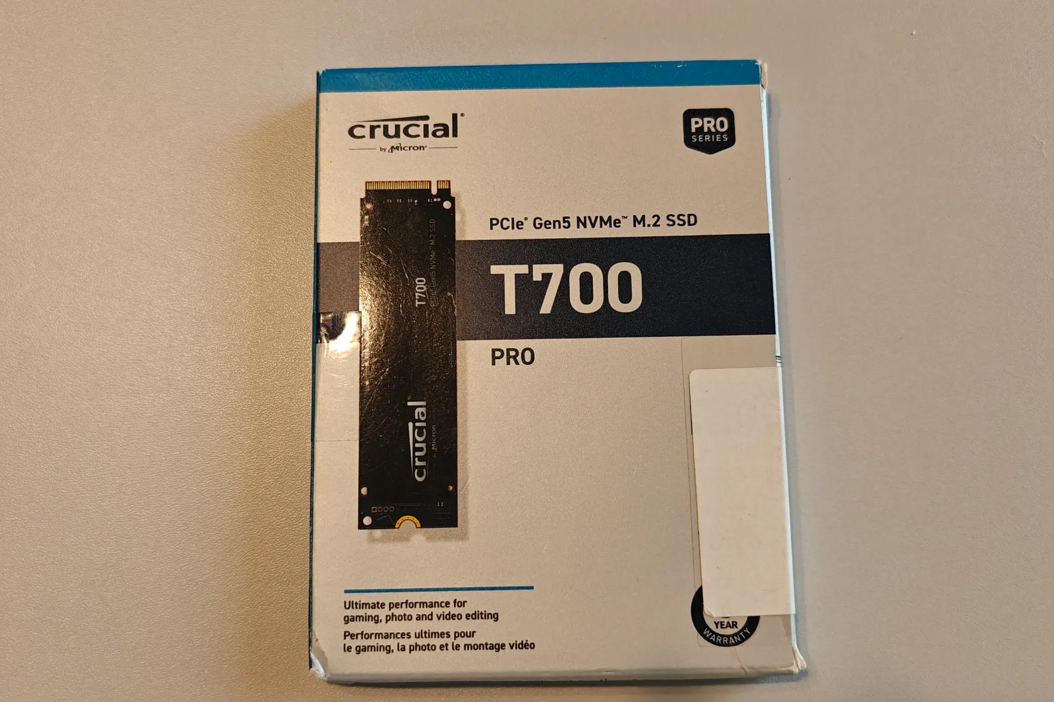 Crucial T700 2TB Gen5 NVMe M.2 SSD - Up to 12,400 MB/s