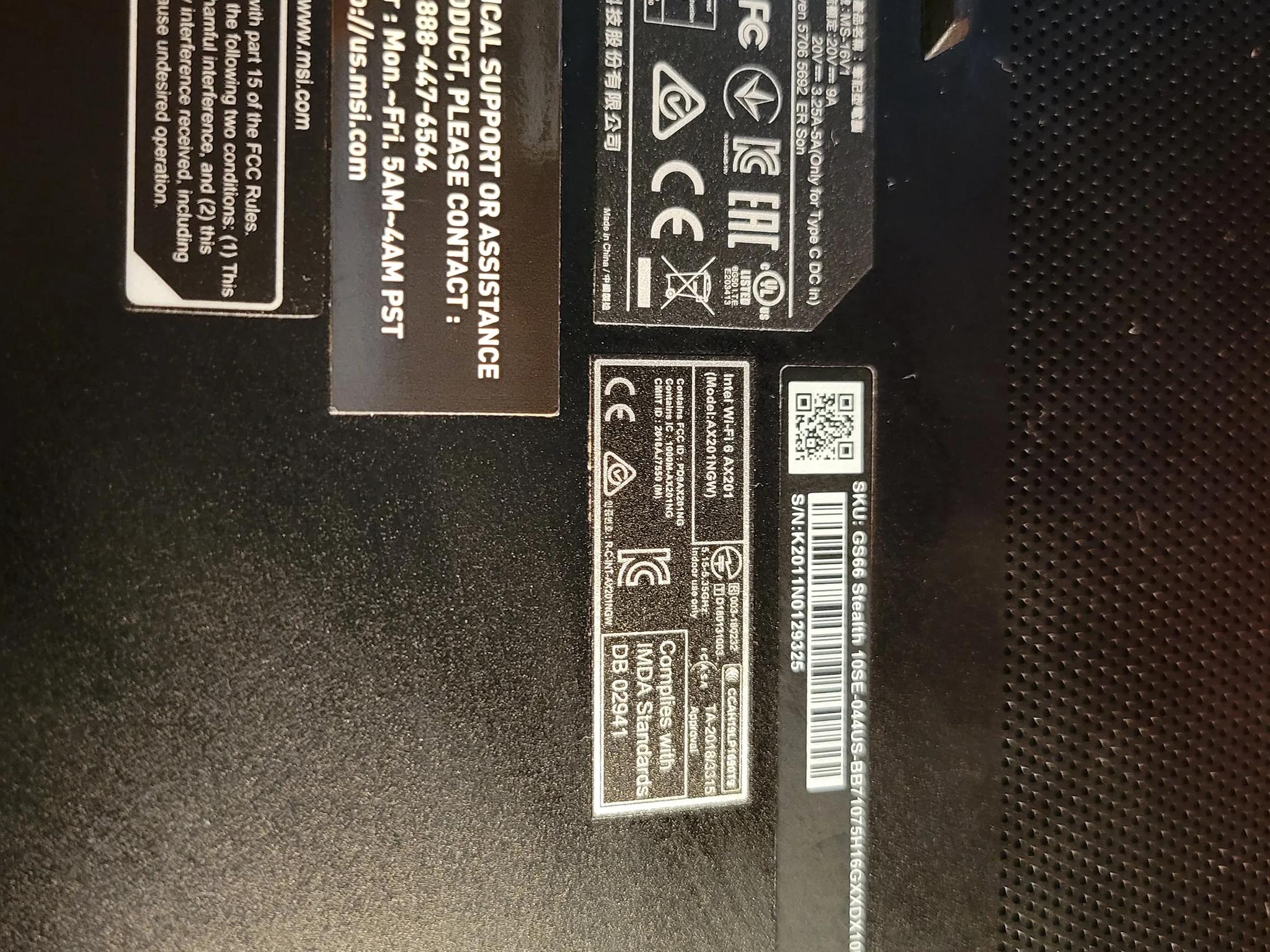 MSi GS66 Stealth Gaming Laptop