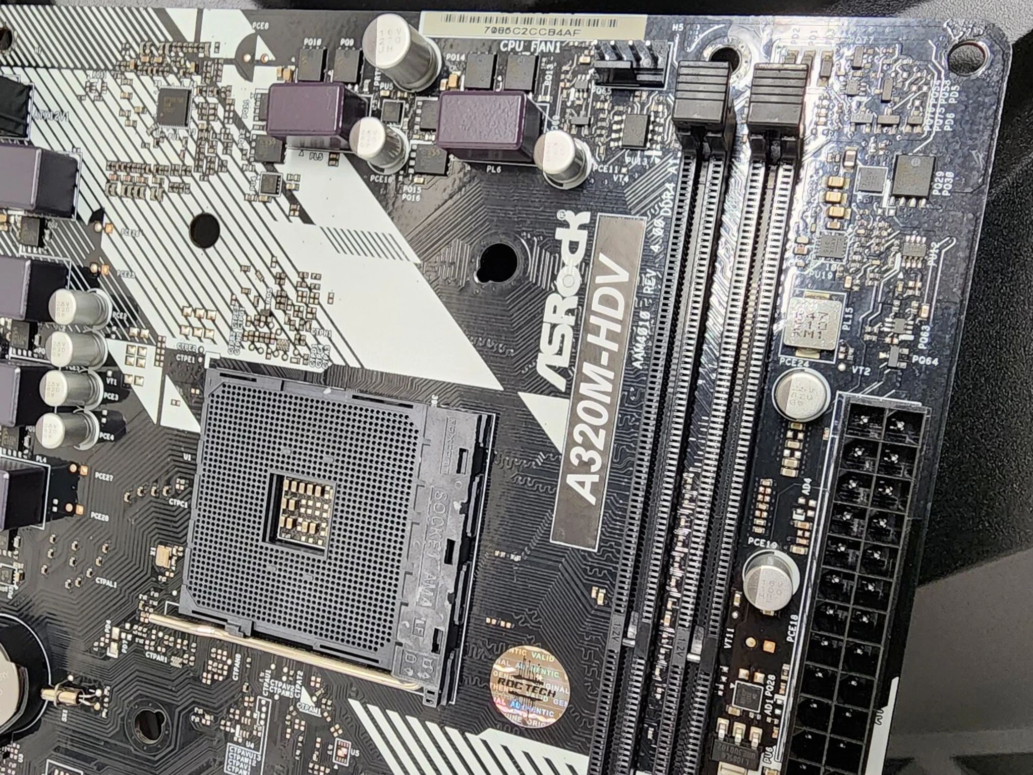 ASROCK A320M-HDV DDR4 AM4 MATX MOTHERBOARD