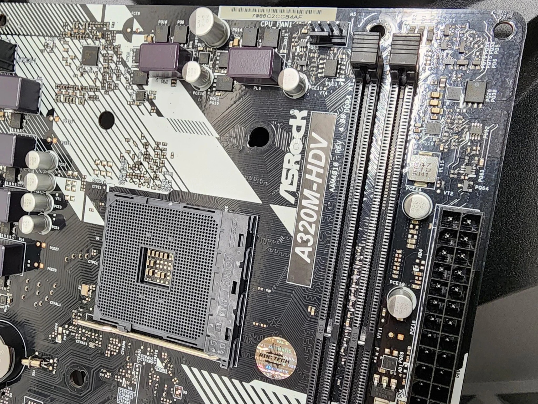 ASROCK A320M-HDV DDR4 AM4 MATX MOTHERBOARD