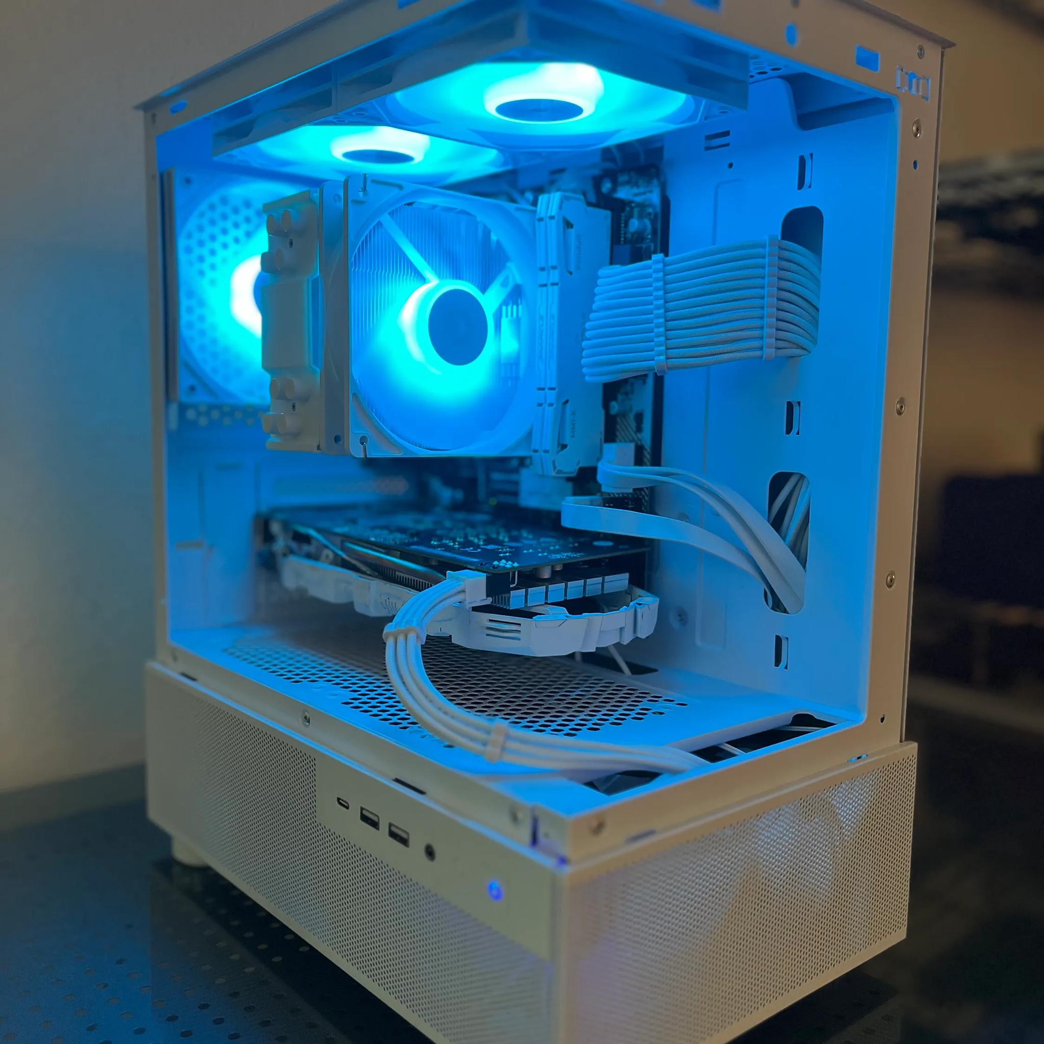 1080p White RGB Gaming PC (Ryzen 3 and GTX 1060 6GB)