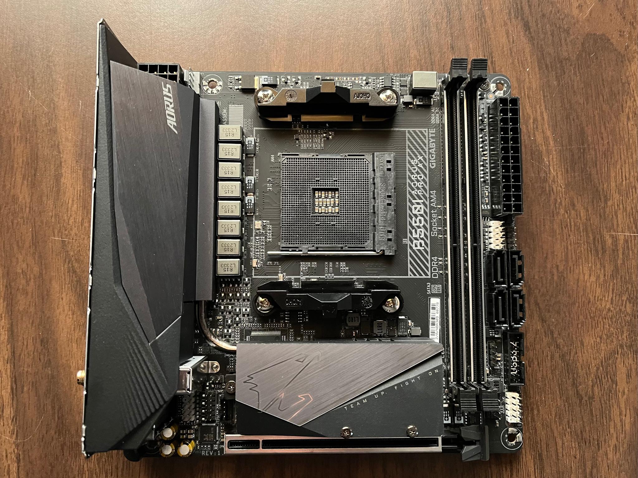 Brand New 5700X3D and Barely Used AORUS PRO AX ITX B550 Motherboard Combo!