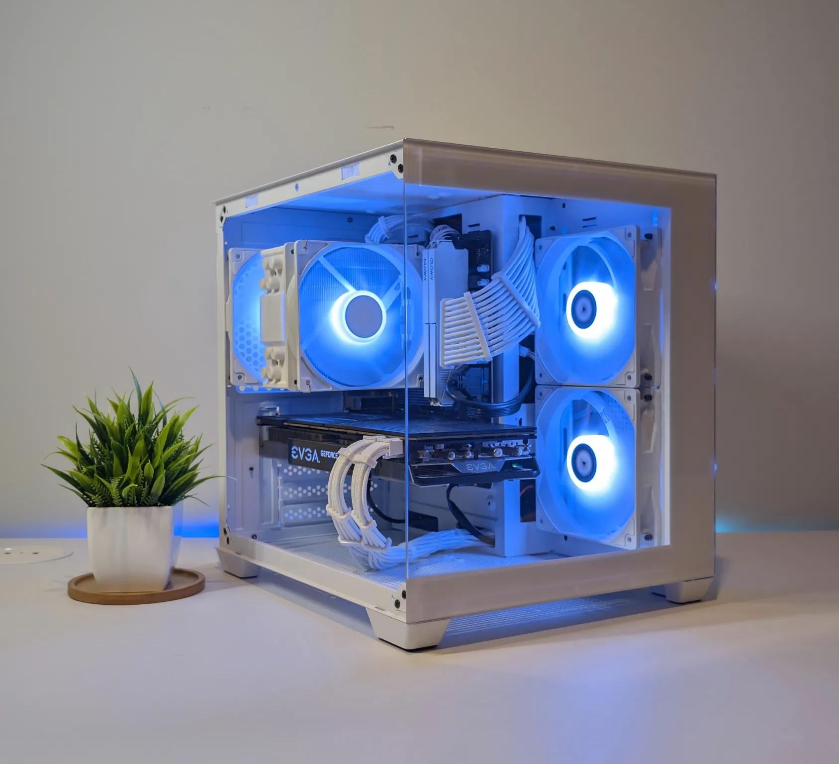 RYZEN 5 | GTX 1080 EVGA FTW2 | 16GB RAM | 500GB 4X4 NVME SSD | WINDOWS 11 PRO | WHITE GAMING PC