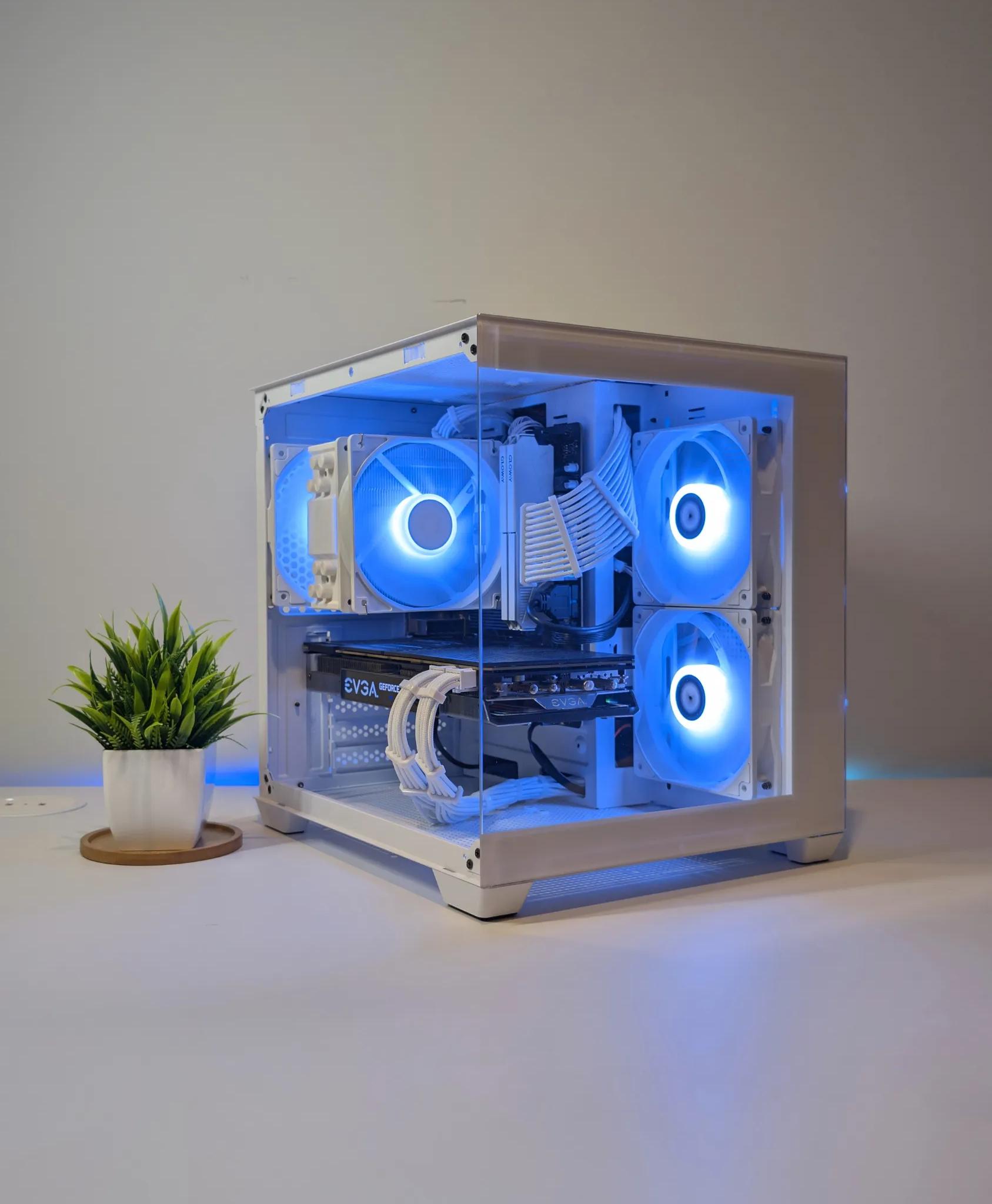 RYZEN 5 | GTX 1080 EVGA FTW2 | 16GB RAM | 500GB 4X4 NVME SSD | WINDOWS 11 PRO | WHITE GAMING PC