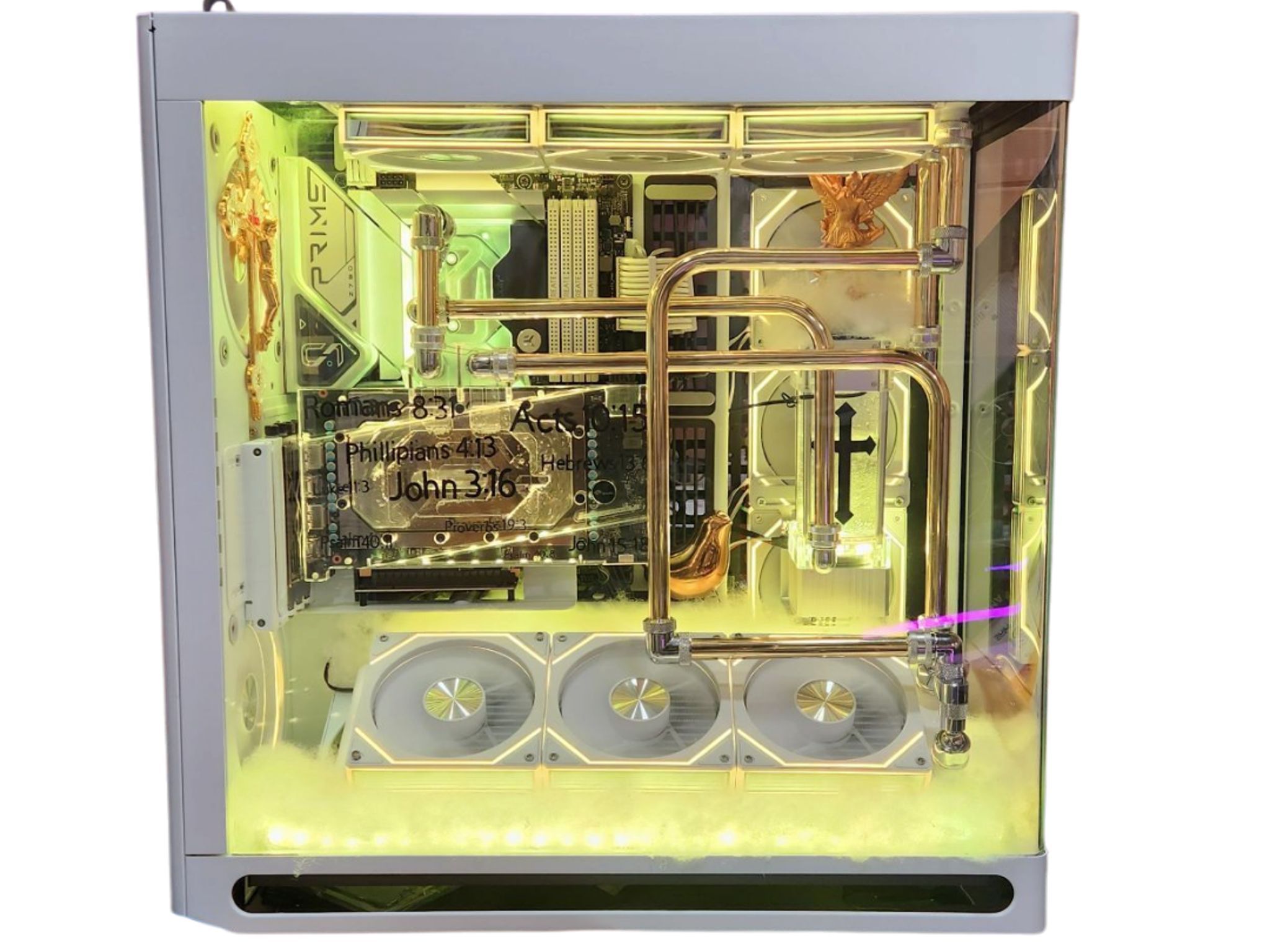 🚨BLACK FRIDAY🚨: RTX 4090 | Intel i9 14900K | 64GB RAM | 4TB SSD | 11 RGB Fans | White Gaming PC