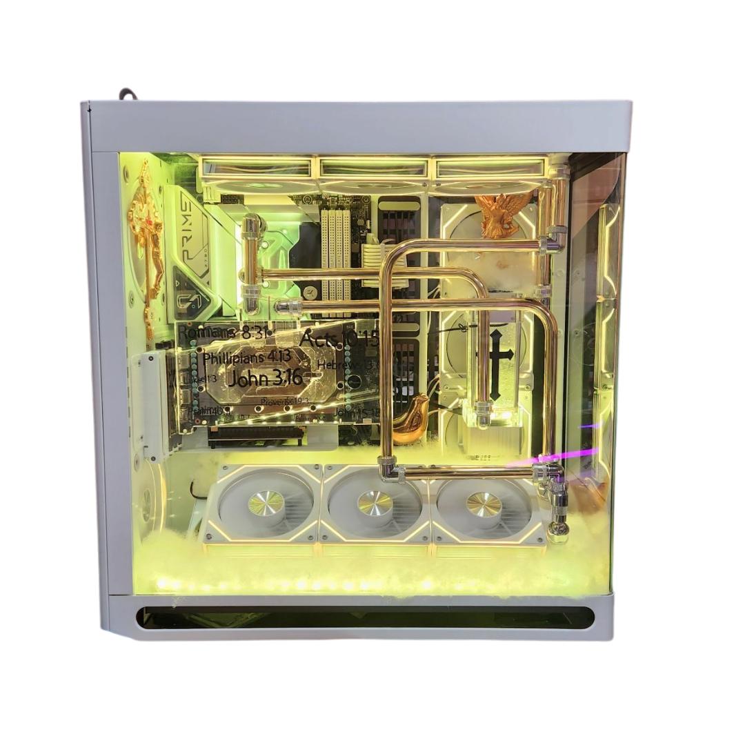 🚨BLACK FRIDAY🚨: RTX 4090 | Intel i9 14900K | 64GB RAM | 4TB SSD | 11 RGB Fans | White Gaming PC