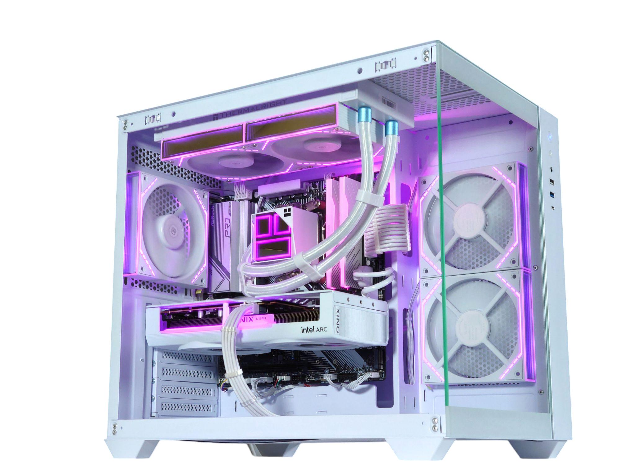 🤍🏔️Arc Gaming PC❄️Intel Arc B580 12GB❄️AMD Ryzen 5 7500F 6 core❄️32GB DDR5❄️1TB NVME
