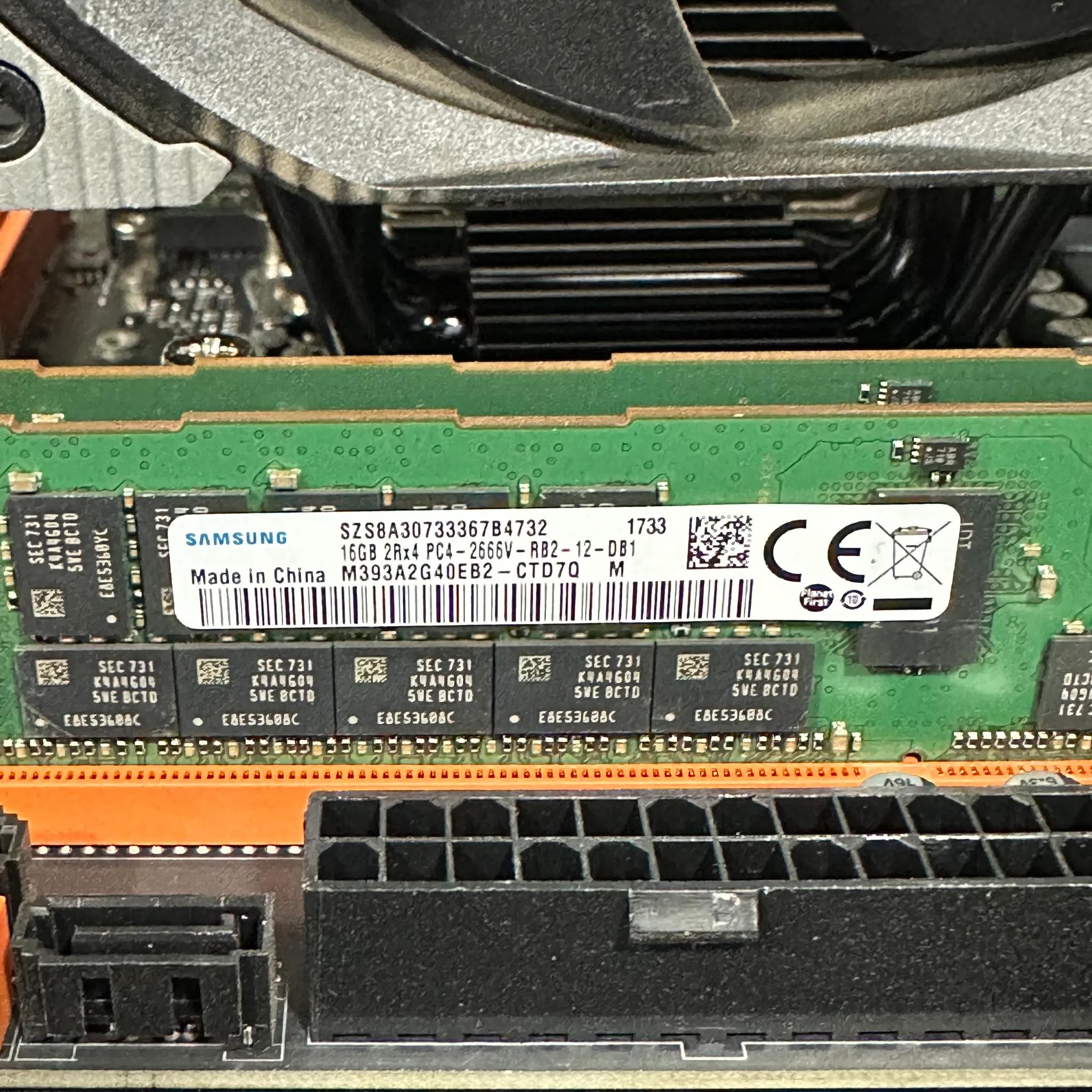 Motherboard, CPU, RAM, Cooler Combo