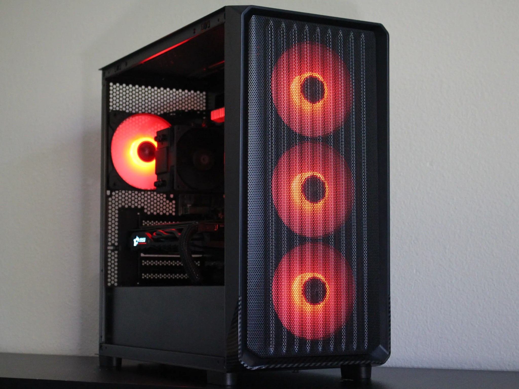 Black Gaming PC | RX 580 | R5 2600 | 16GB Ram | 512GB SSD | Windows 11 Pro | WiFi & BLE