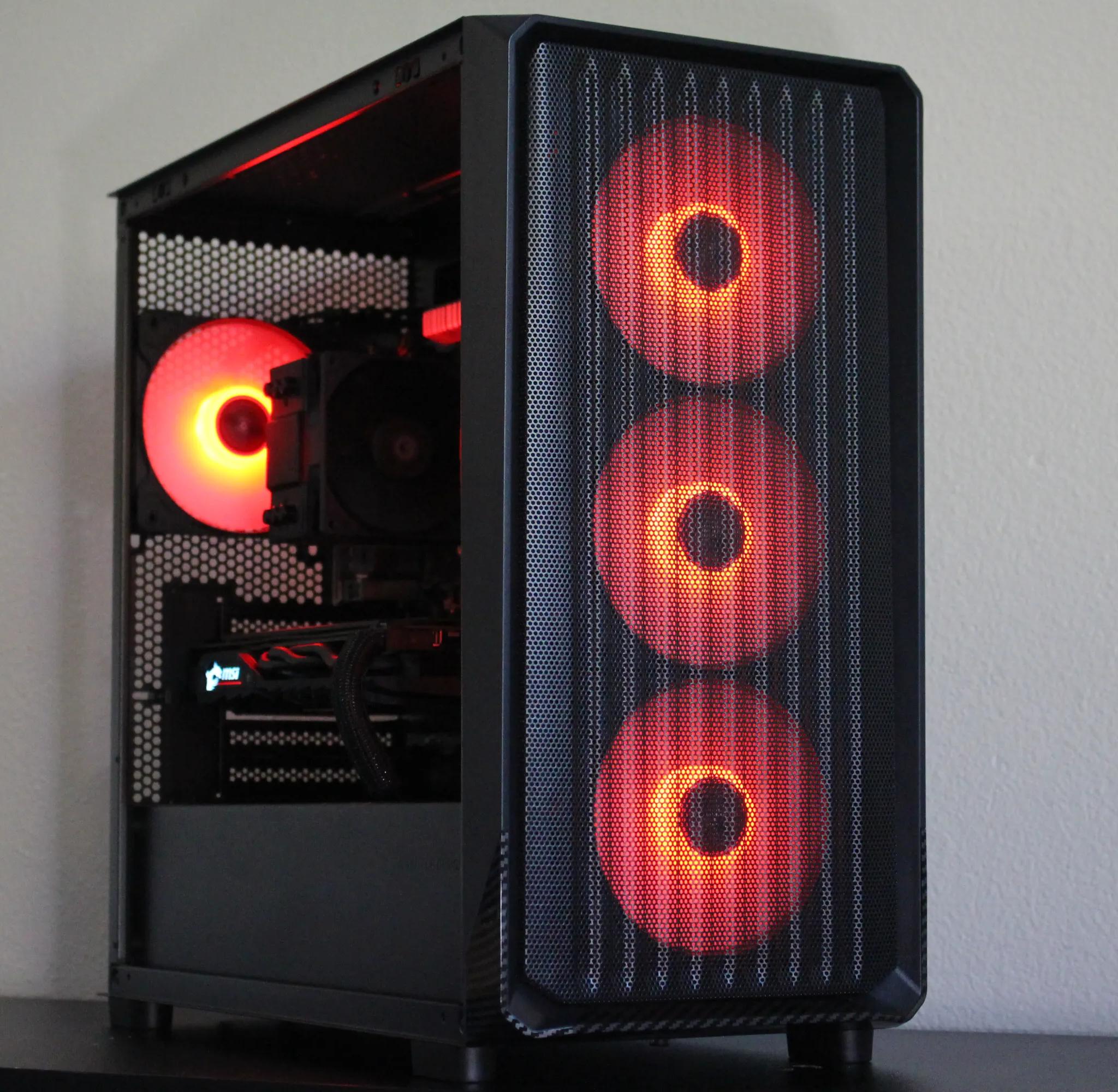 Black Gaming PC | RX 580 | R5 2600 | 16GB Ram | 512GB SSD | Windows 11 Pro | WiFi & BLE