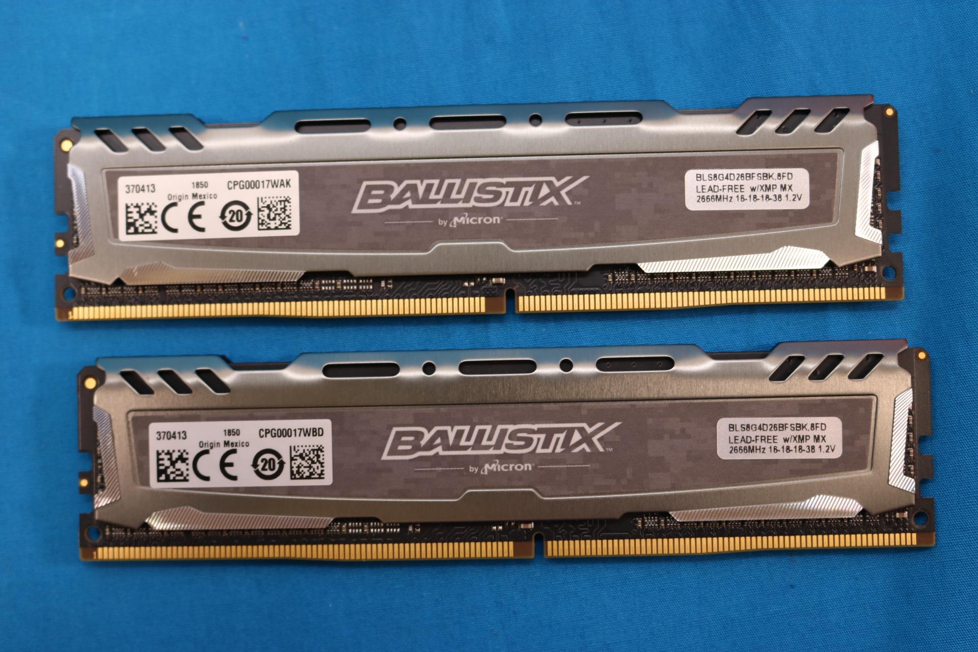 Crucial Ballistix Sport 16GB (2x8GB) DDR4 2666MHz CL16 1.2V Desktop RAM - 4136166119