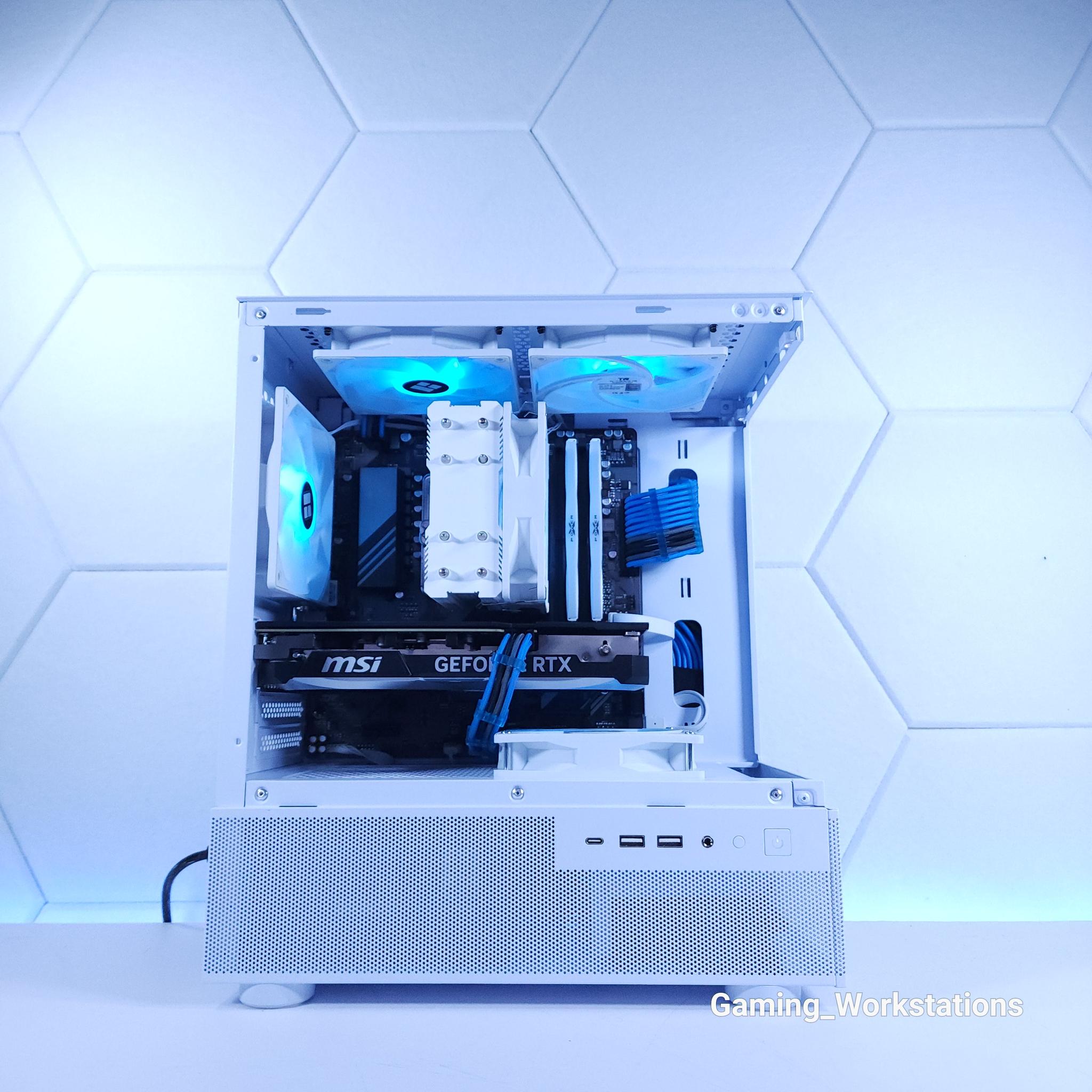 💙🤍RTX 4070 || Ryzen 5 7500F || 2TB NVMe SSD || 32GB 6000MHz DDR5 || 1440p Gaming Computer