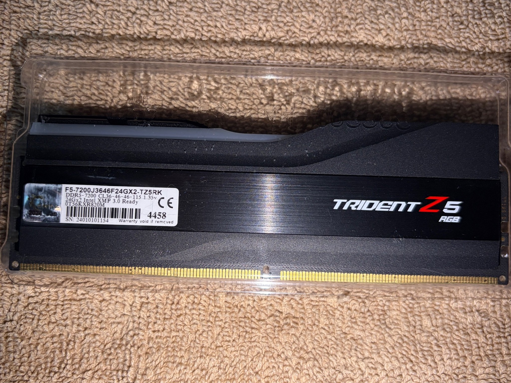 G.Skill 48GB DDR5-7200 MT/s XMP RAM
