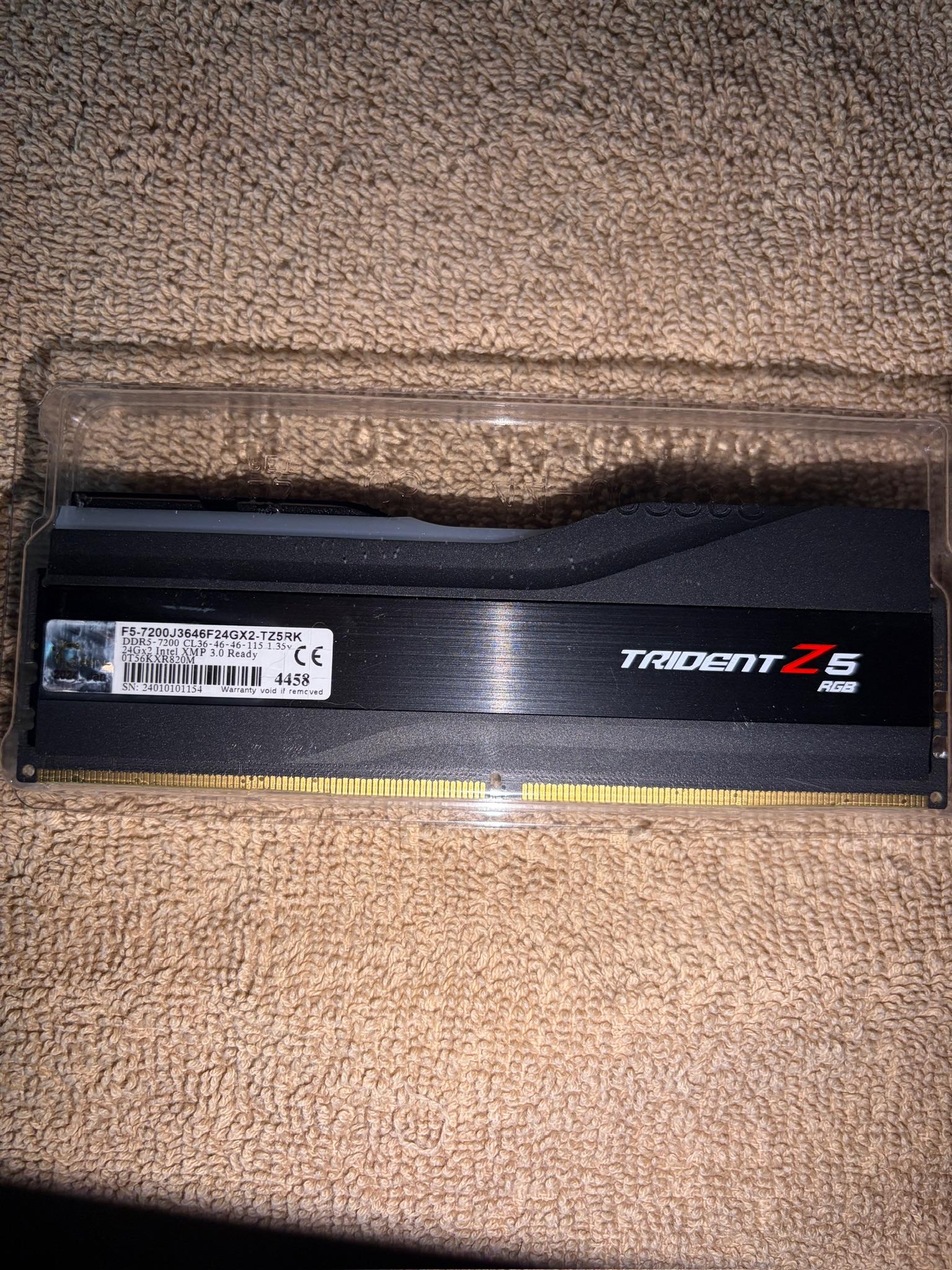 G.Skill 48GB DDR5-7200 MT/s XMP RAM