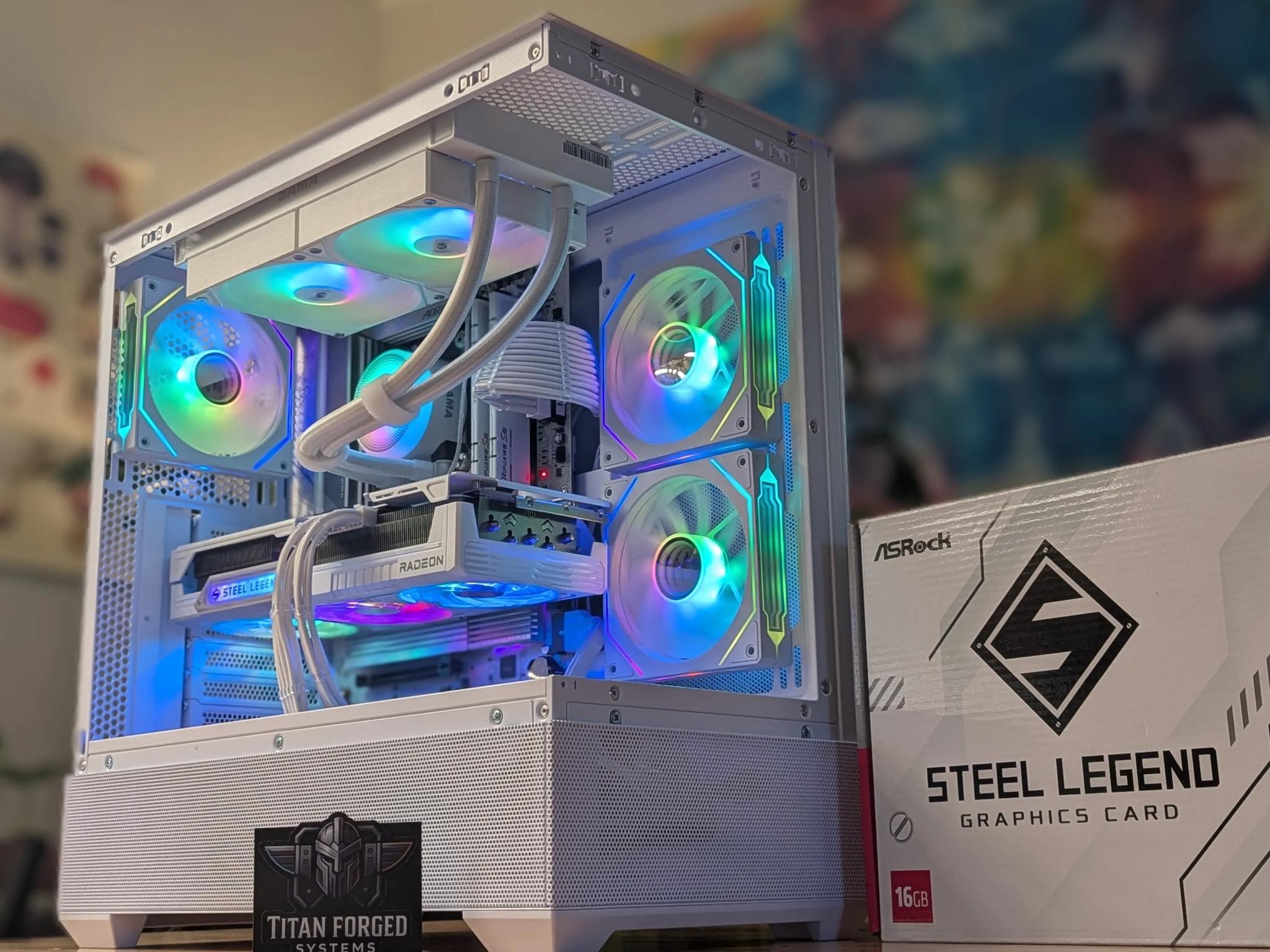 🌨️ Glacia | 9070XT | AMD 7700 | Whiteout Gaming Rig | 32GB DDR5 | 2TB NVMe