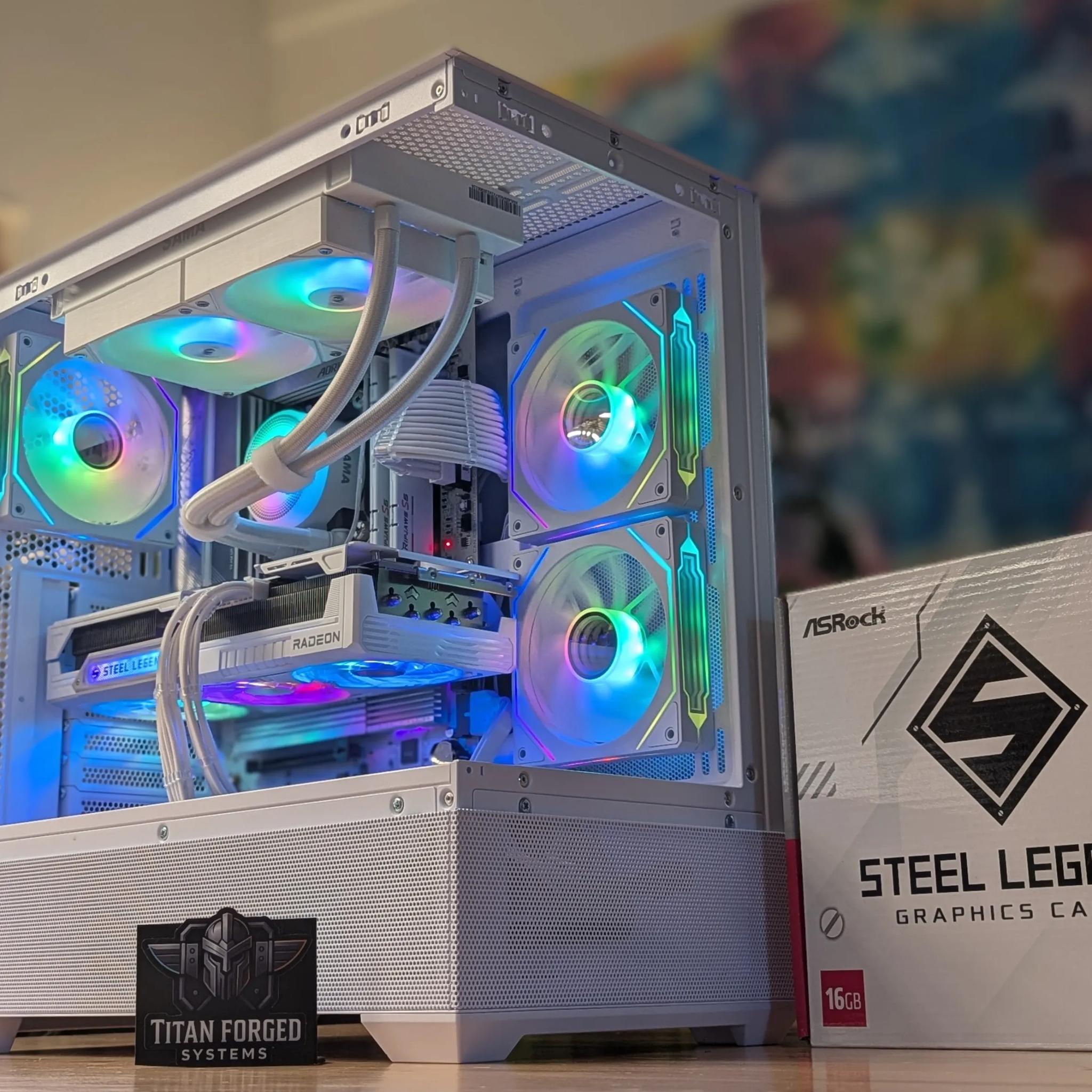 🌨️ Glacia | 9070XT | AMD 7700 | Whiteout Gaming Rig | 32GB DDR5 | 2TB NVMe