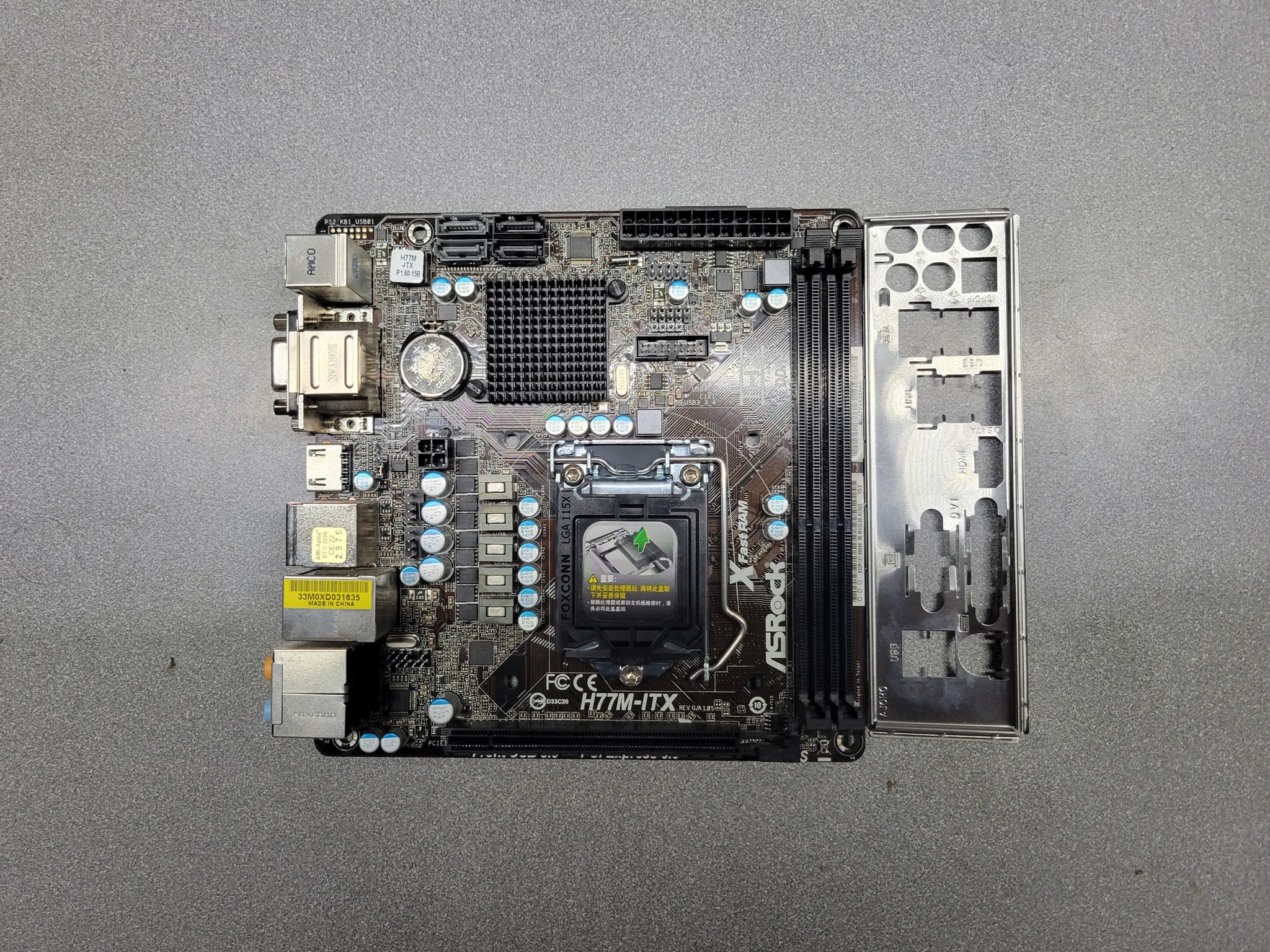 ASRock H77M-ITX Mini ITX LGA1155 Motherboard