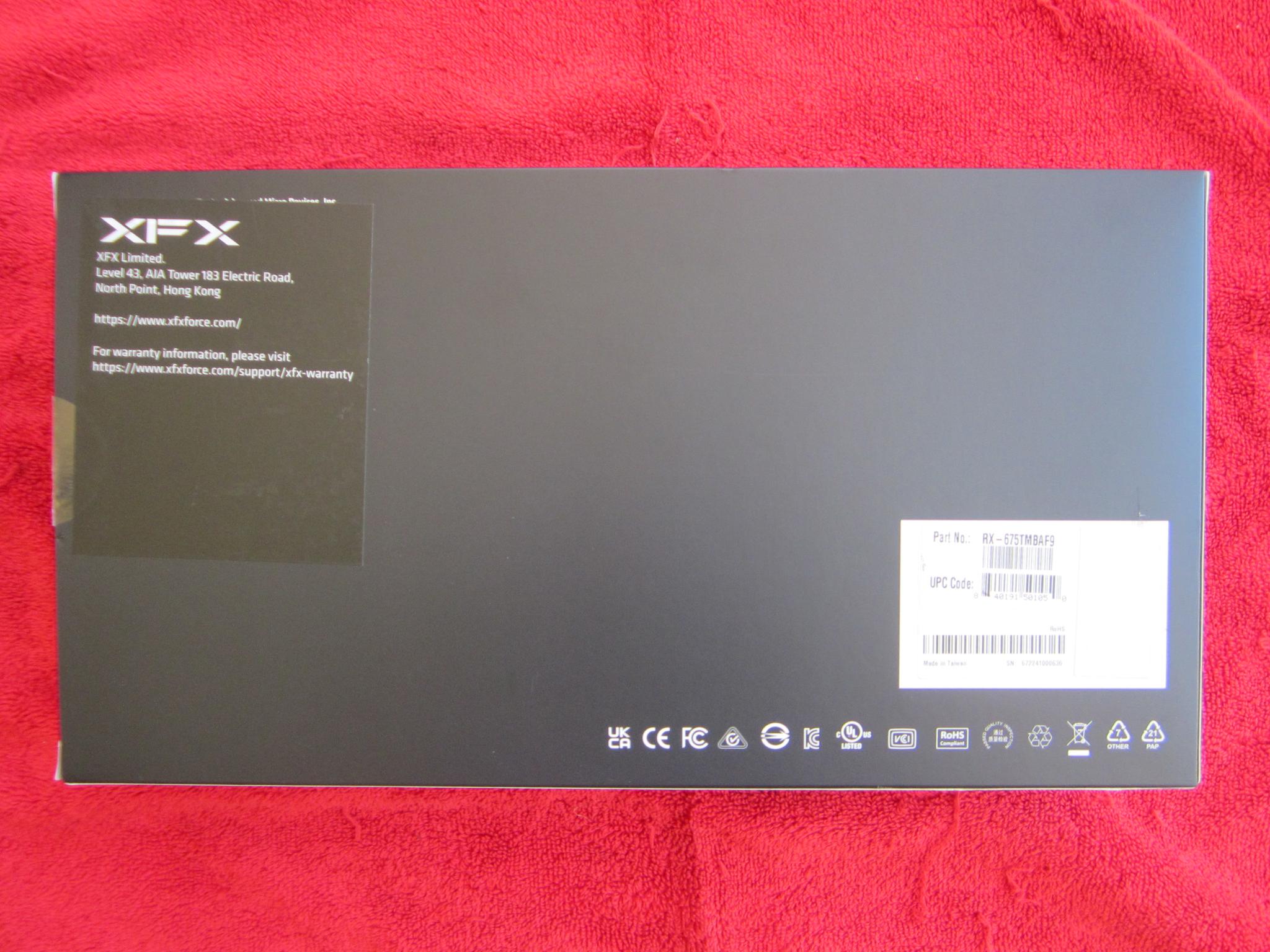 New! XFX Radeon RX 6750 XT 12GB GDDR6 Graphics Card