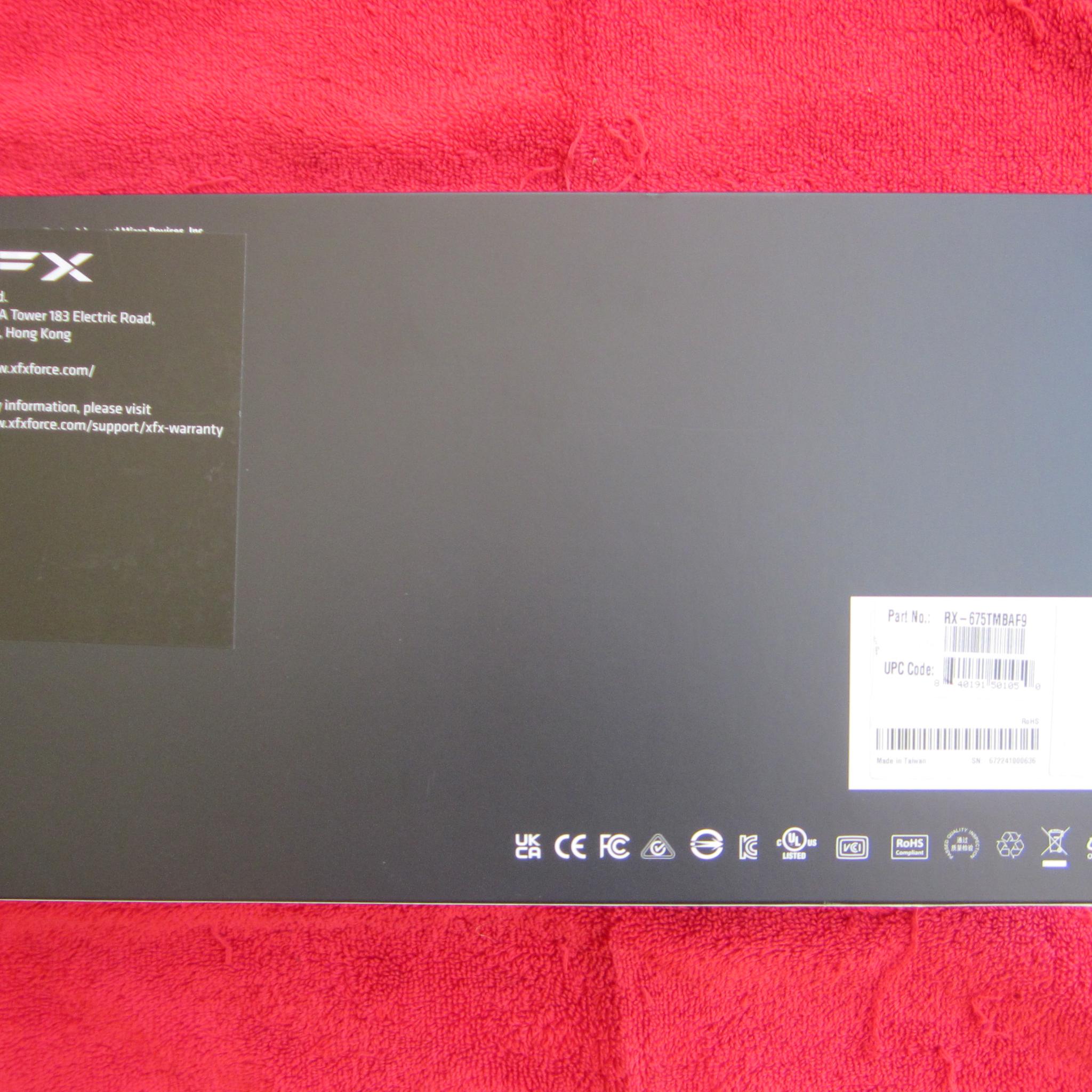 New! XFX Radeon RX 6750 XT 12GB GDDR6 Graphics Card