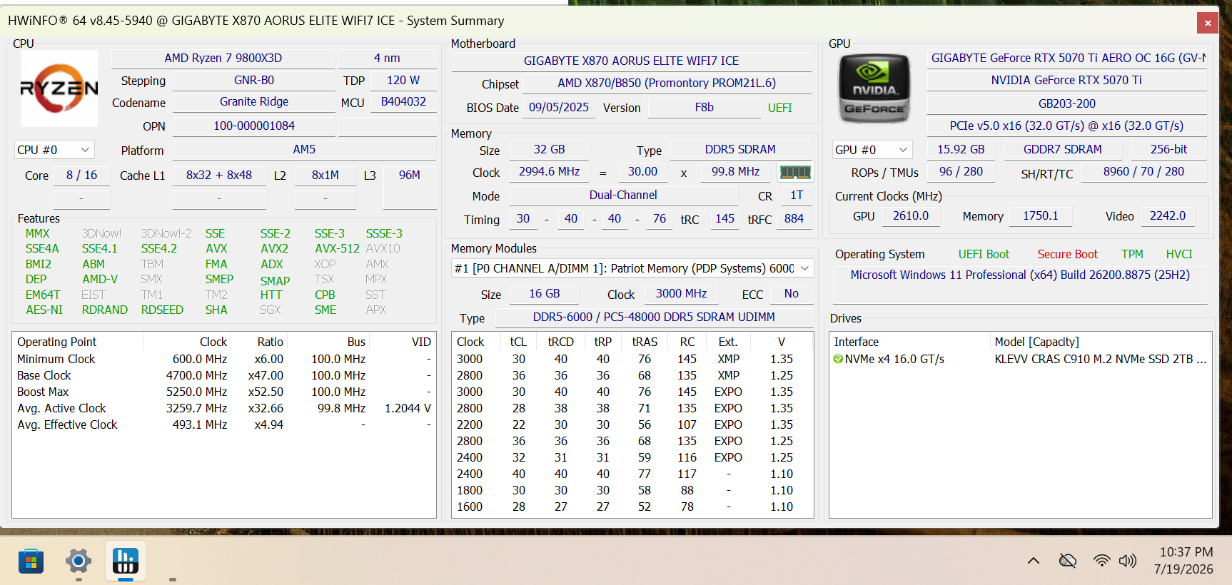9800X3D | 5070 TI | Premium White 1440P/4K Build