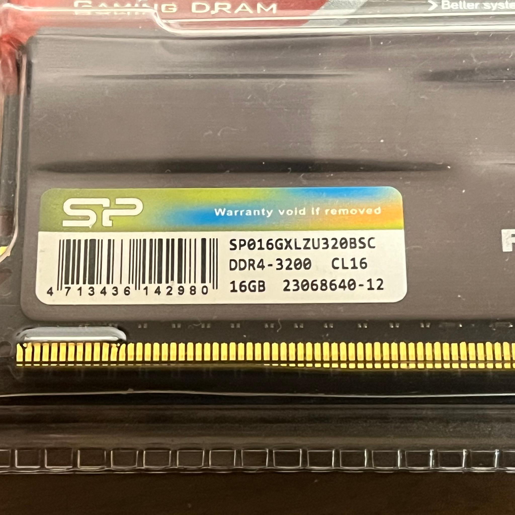 32GB (2x16GB) 3200MT/s CL 16 Low Profile DDR4 RAM