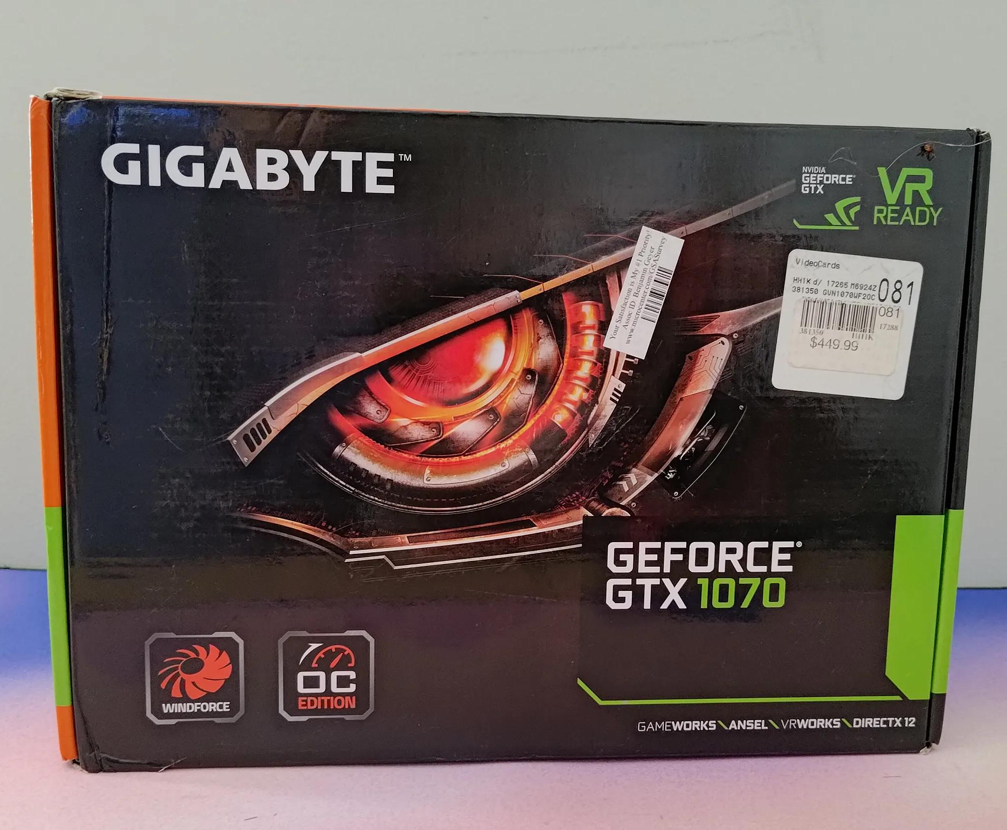 Gigabyte GTX 1070 Windforce OC