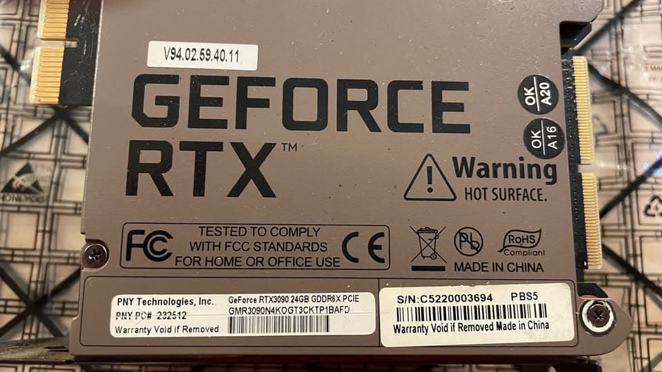 PNY GeForce RTX 3090 24gb XLR8 Gaming EPIC-X RGB Triple Fan