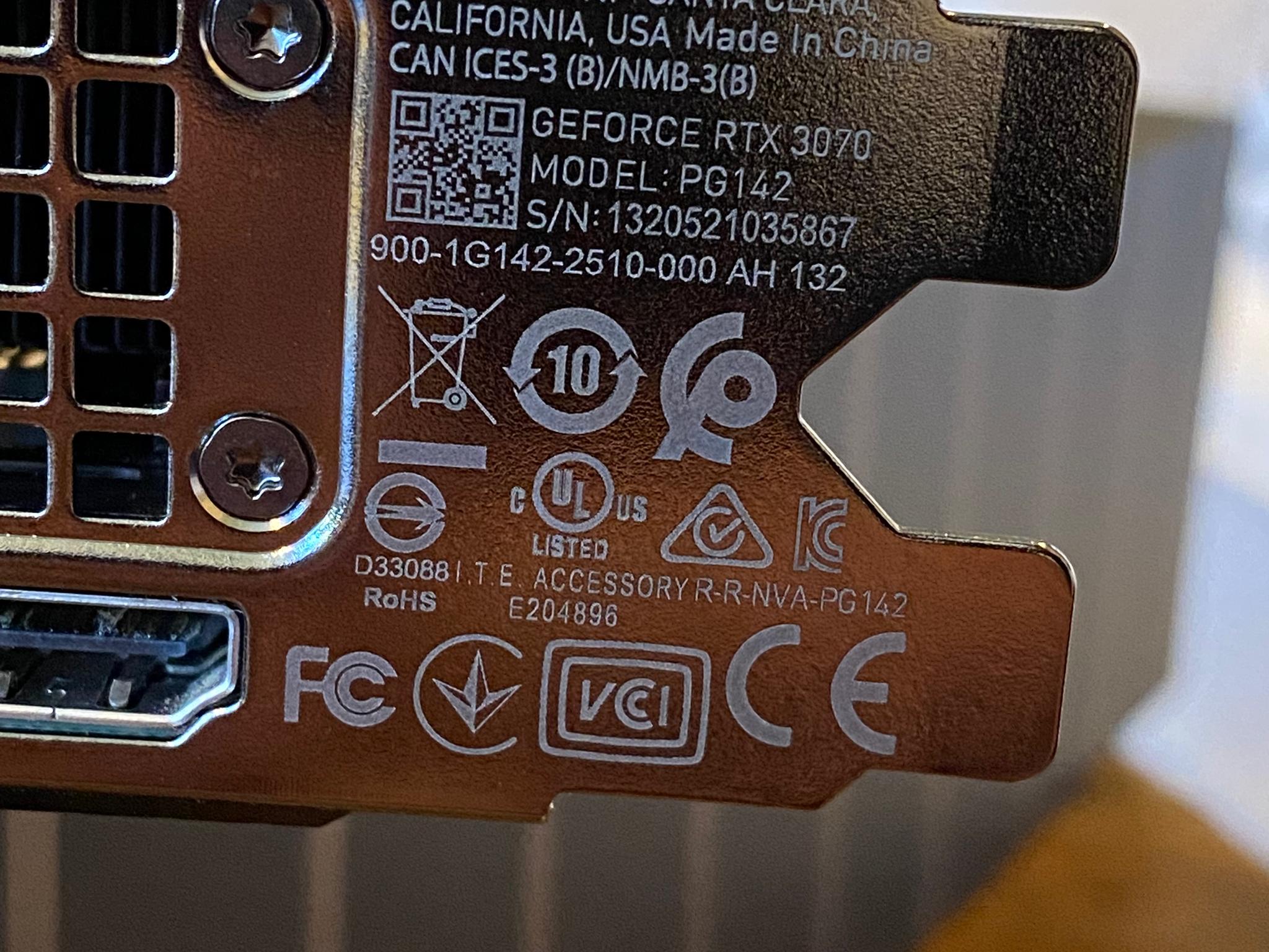 Nvidia RTX 3070 Founders Edition
