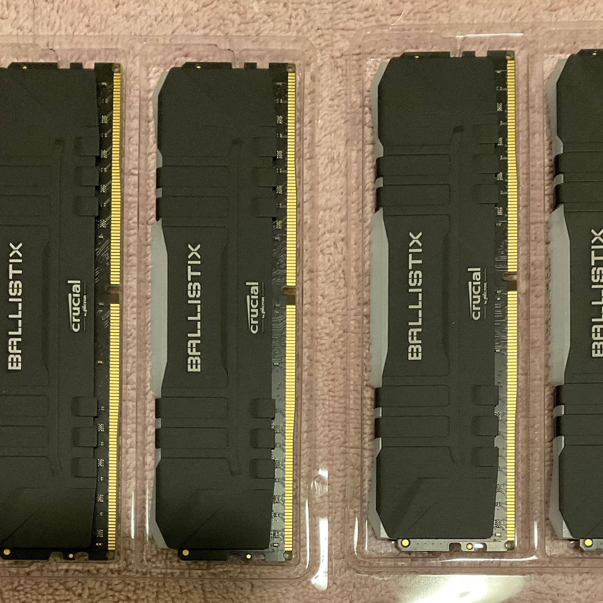 Crucial Ballistix 64GB DDR4-3600 RAM (2 kits of 64GB each, RGB variant)