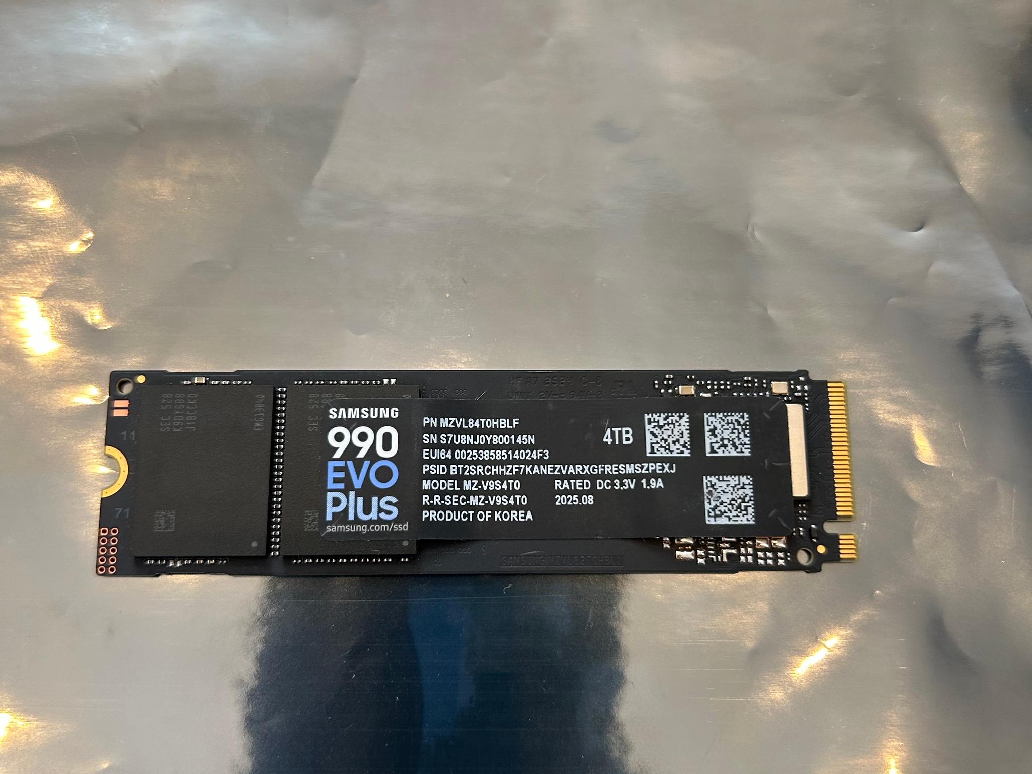 Samsung 990 evo pro 4TB NVMe SSD (Gen 4)
