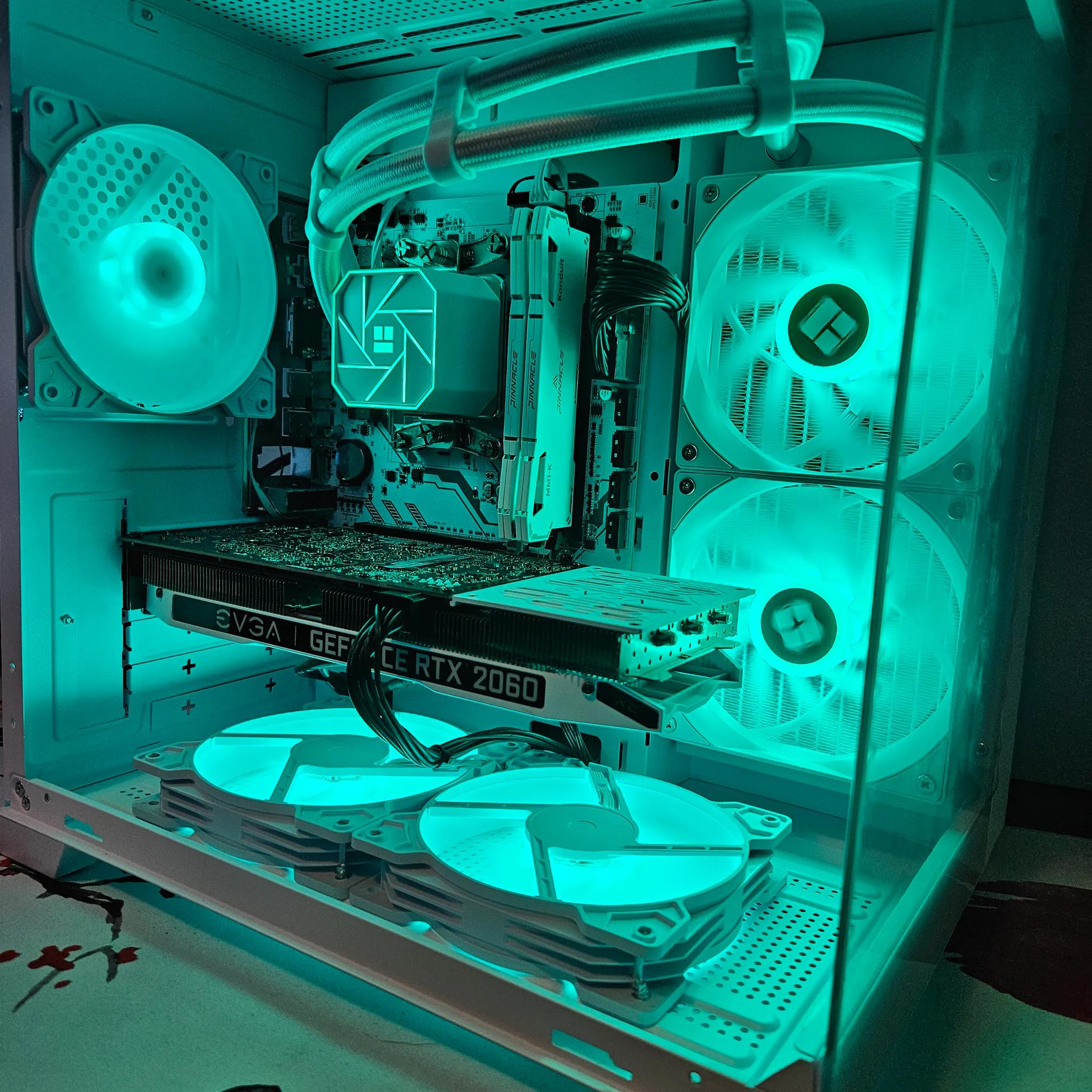 Arctic Rig Liquid cooled Ryzen 5 / 16GB DDR4/ 1TB SSD / RTX 2060