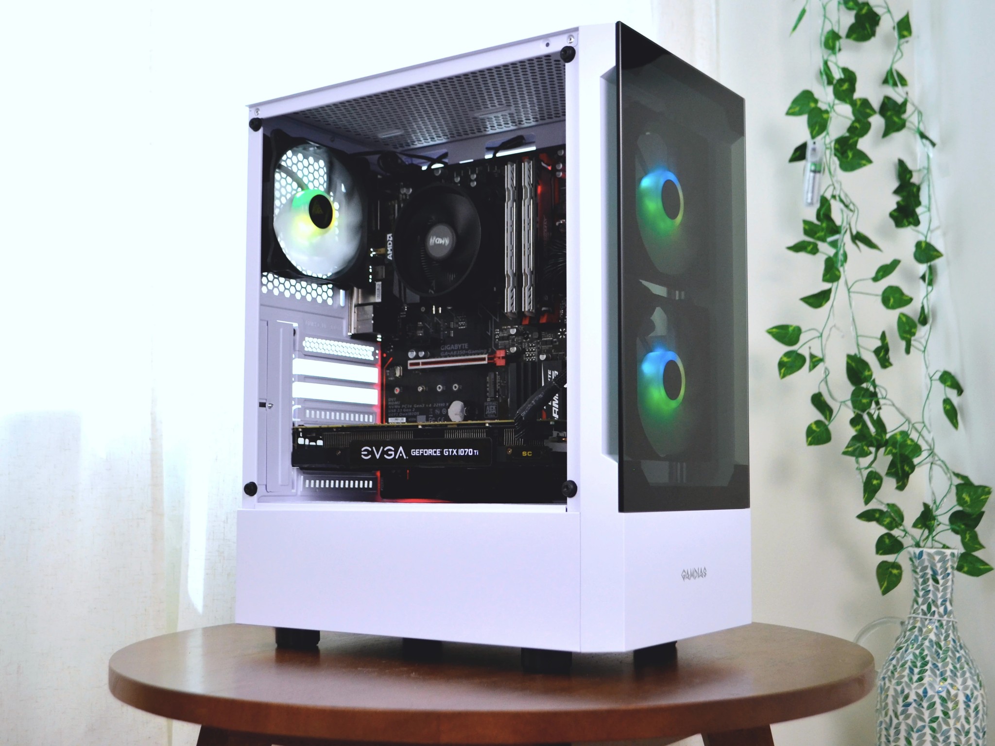 CLEARANCE DEAL 𝗰𝗿𝘆𝘀𝘁𝗮𝗹 | Ryzen 5 2600, GTX 1070ti, 24GB RAM, 500GB SSD | 1080p Gaming/ESports PC