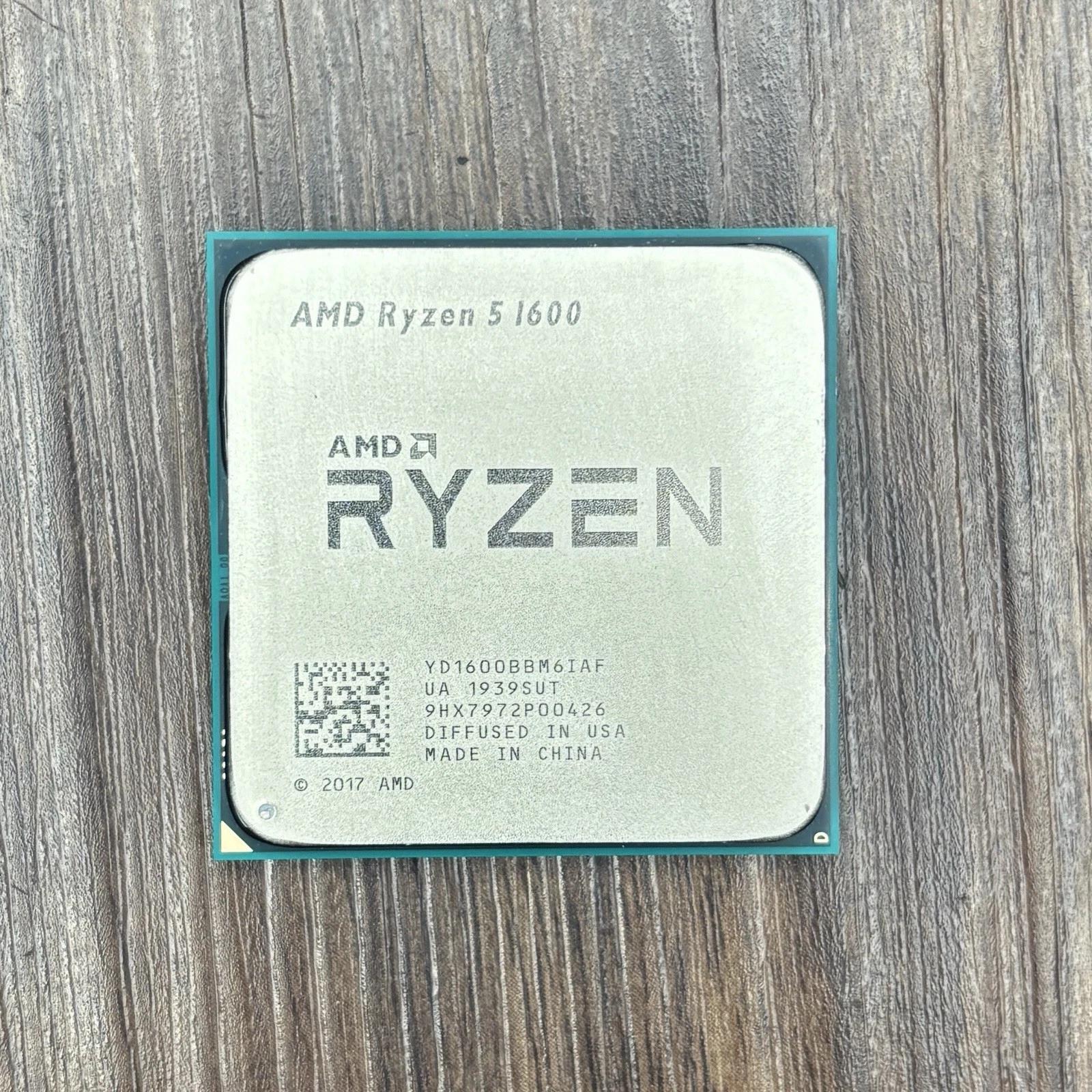 AMD Ryzen 5 1600 3.20GHz 6 Core YD1600BBM6IAF 12 Thread AM4