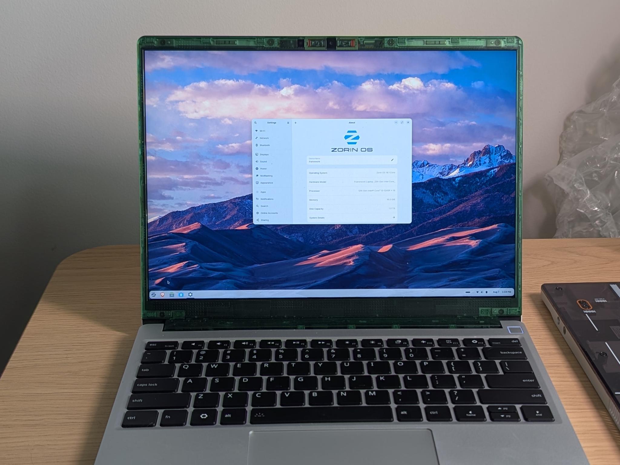 Preconfigured Zorin OS on Framework 13