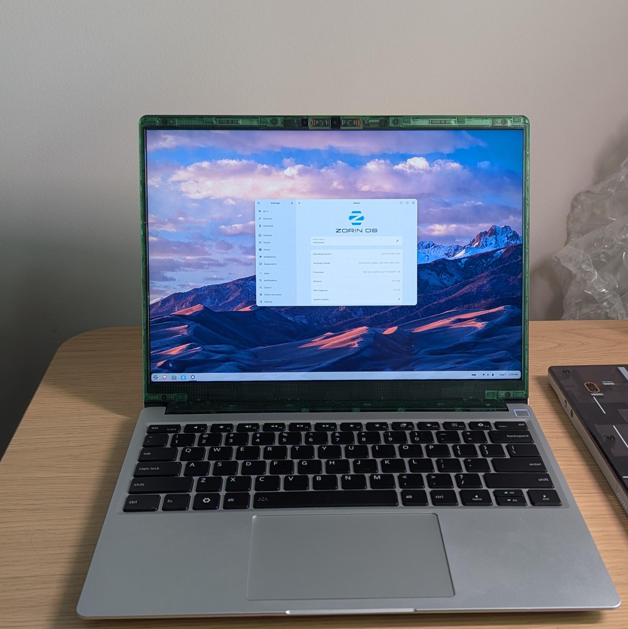 Preconfigured Zorin OS on Framework 13