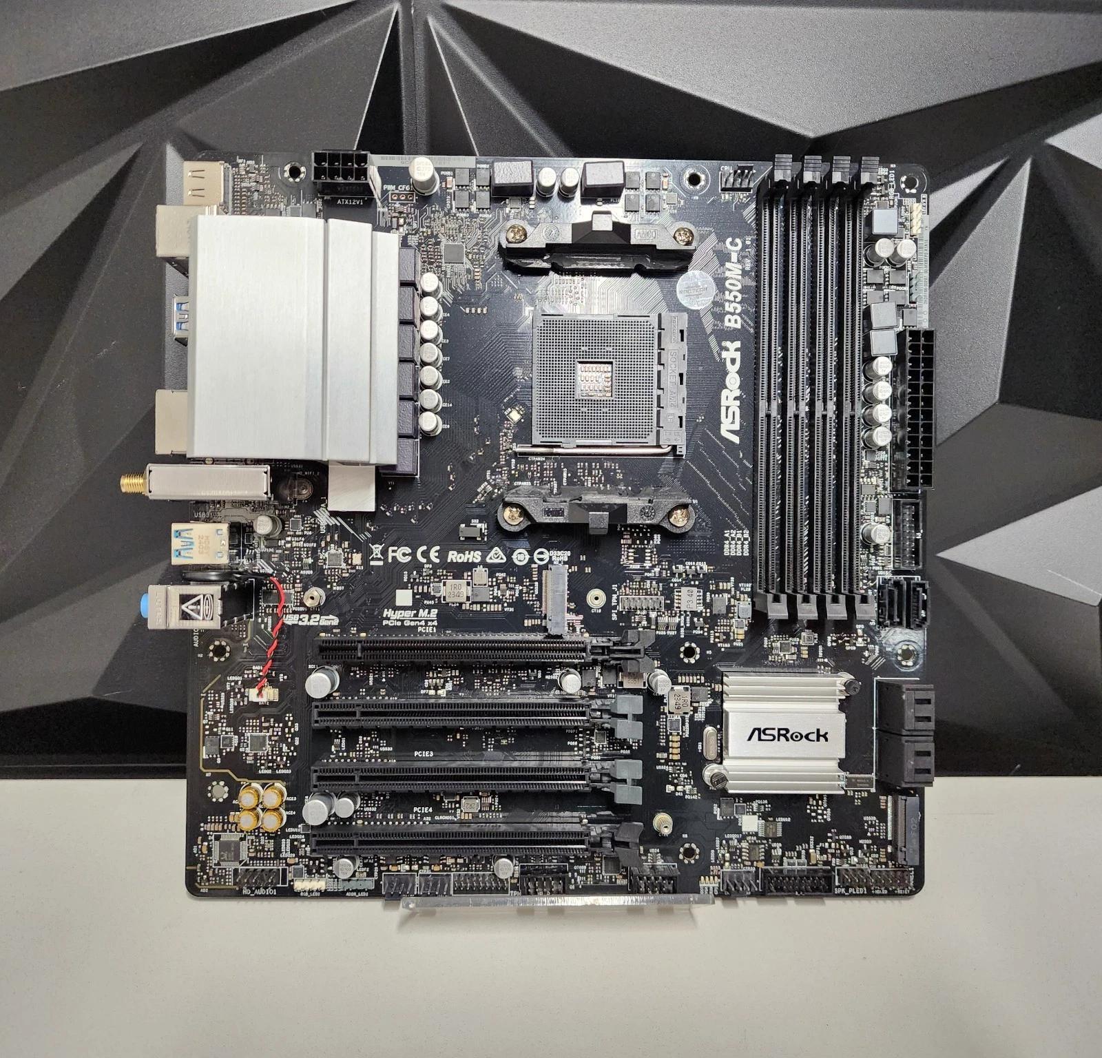 UPDATED BIOS ASRock B550M-C REV 1.01 WIFI DDR4 AM4 MATX MOTHERBOARD