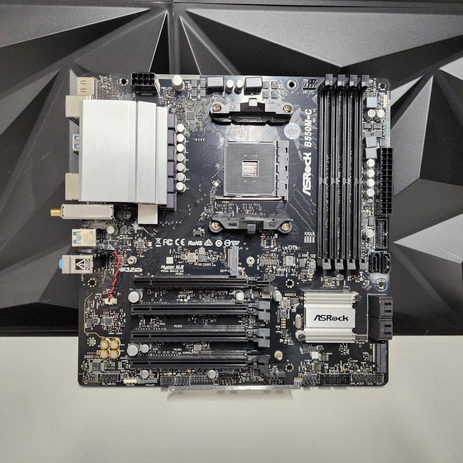 UPDATED BIOS ASRock B550M-C REV 1.01 WIFI DDR4 AM4 MATX MOTHERBOARD