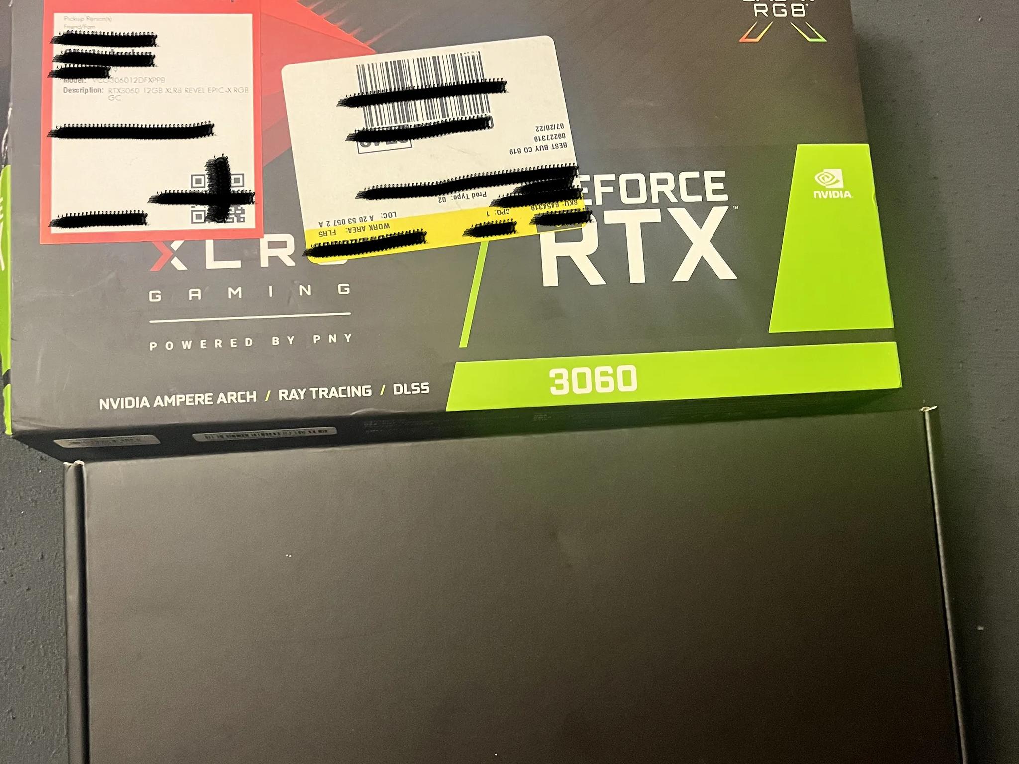 PNY NVIDIA GeForce RTX 3060 XLR8 12GB GDDR6 Graphics Card - Dual Fan | GPU & BOX