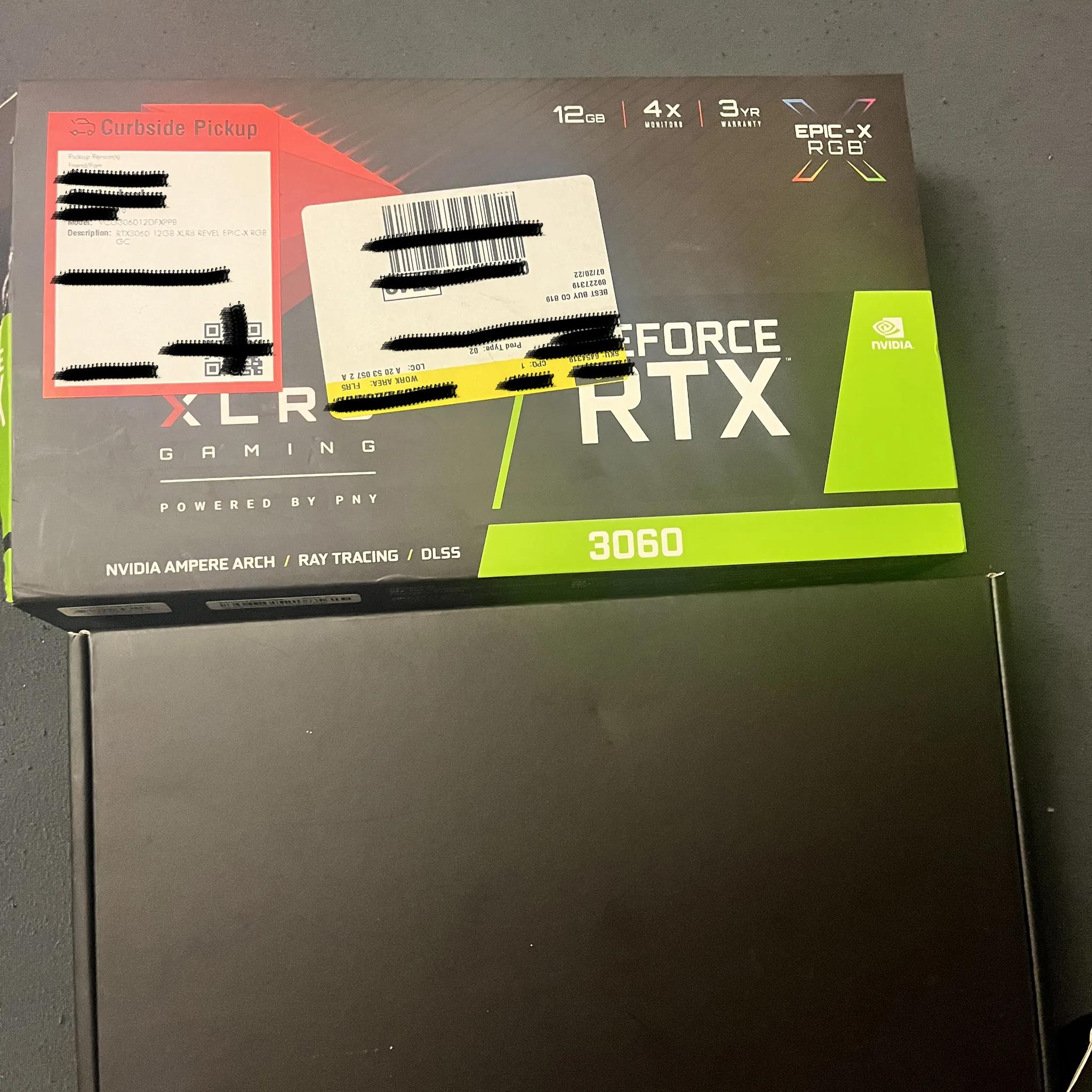PNY NVIDIA GeForce RTX 3060 XLR8 12GB GDDR6 Graphics Card - Dual Fan | GPU & BOX