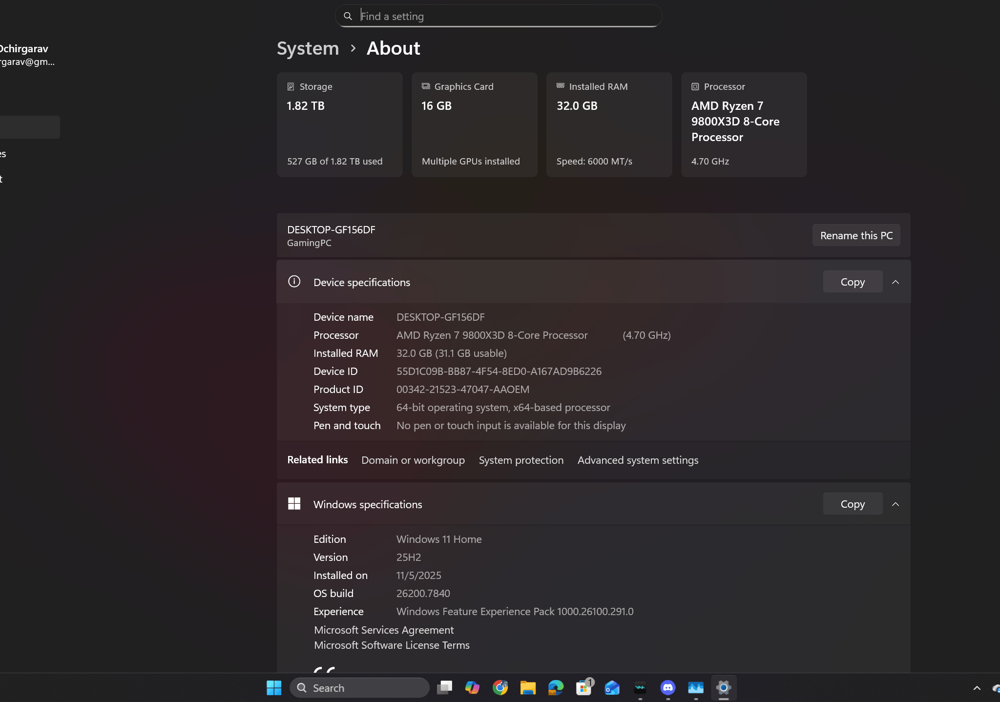 [CyberPowerPC SLC7700WS] | Ryzen 7 9800X3D | RTX 5070 Ti (16GB) | 32GB DDR5 | 2TB NVMe