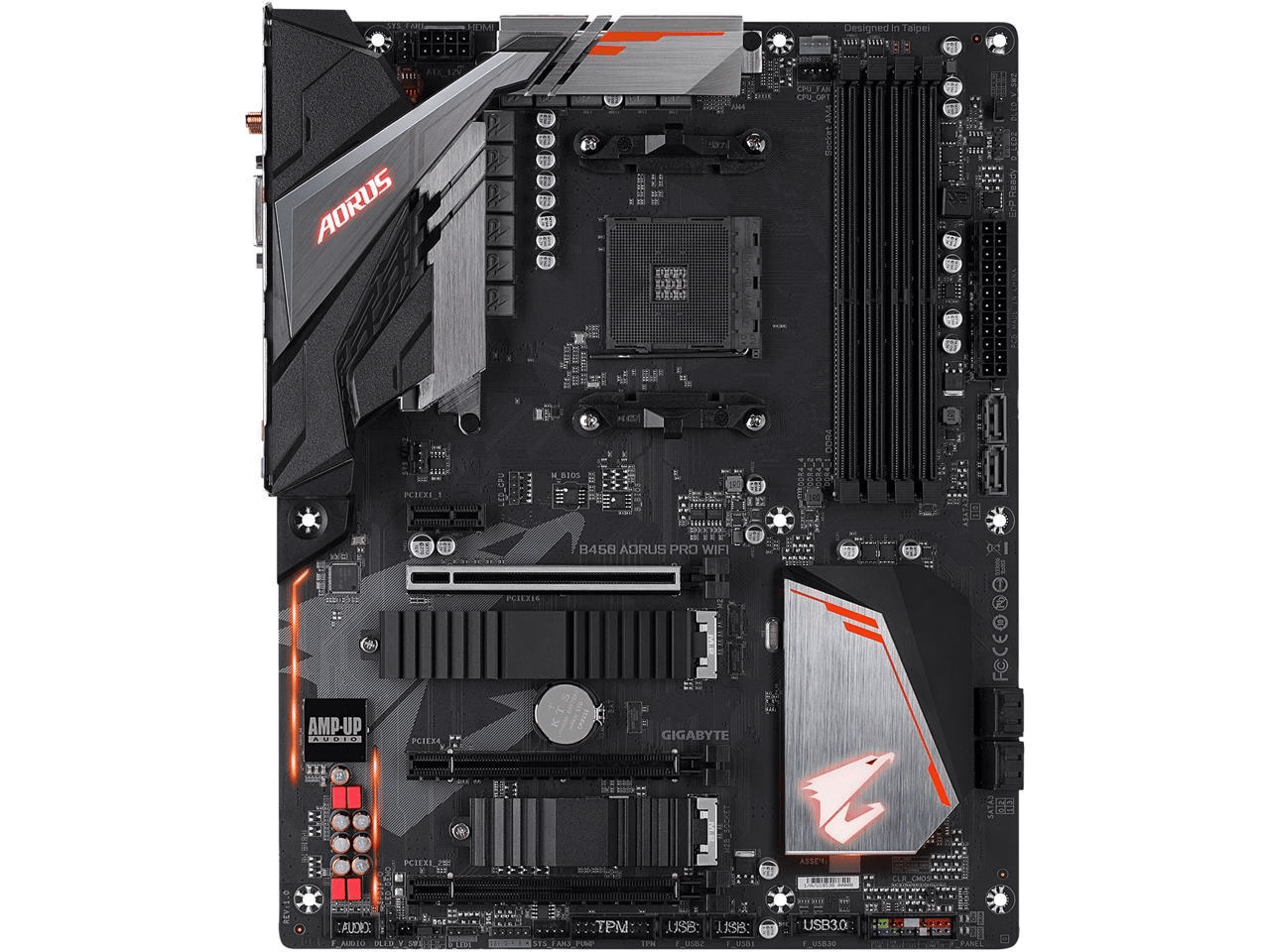 GIGABYTE B450 AORUS PRO WIFI AM4 AMD B450 SATA 6Gb/s USB 3.0 ATX AMD Motherboard