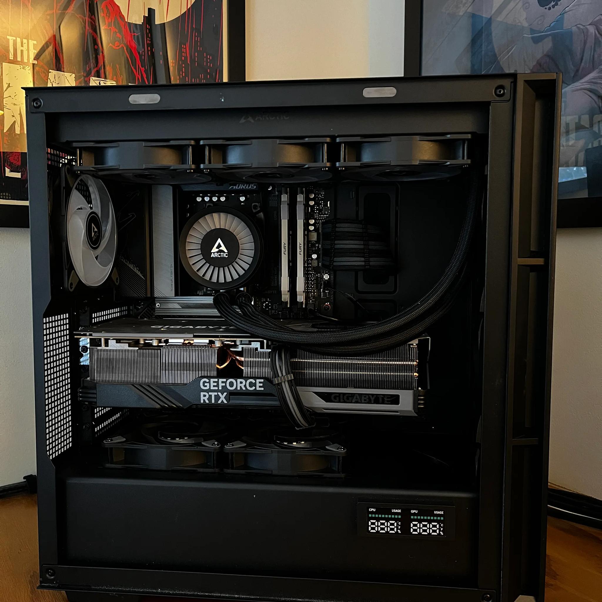 Black Jaguar - RTX 4080 | Ryzen 7 7800X3D | 32GB @6000MT/sec | 4TB NVME total storage | 1000W PSU
