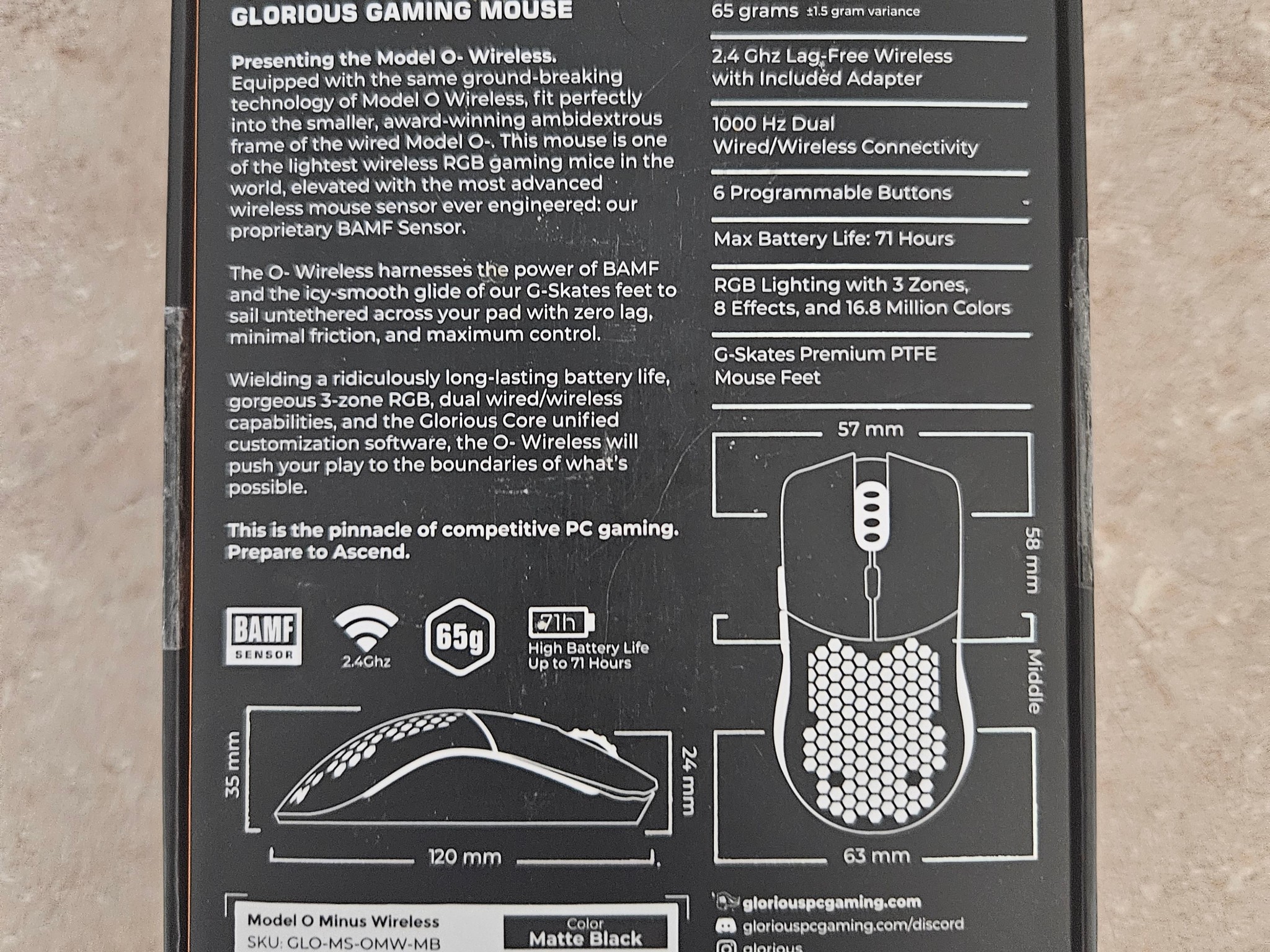 Model O- Wireless Gaming Mouse