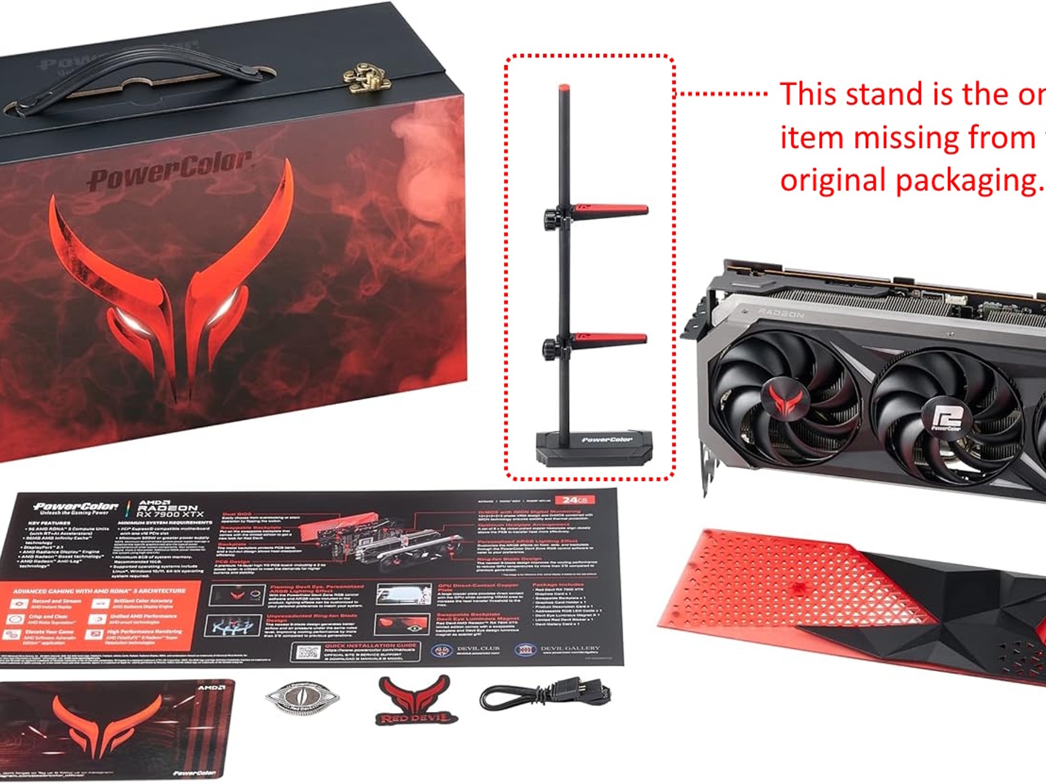 7900 XTX 24GB OC.  Open box, unused. Powercolor Red Devil 7900 XTX 24GB Limited Edition