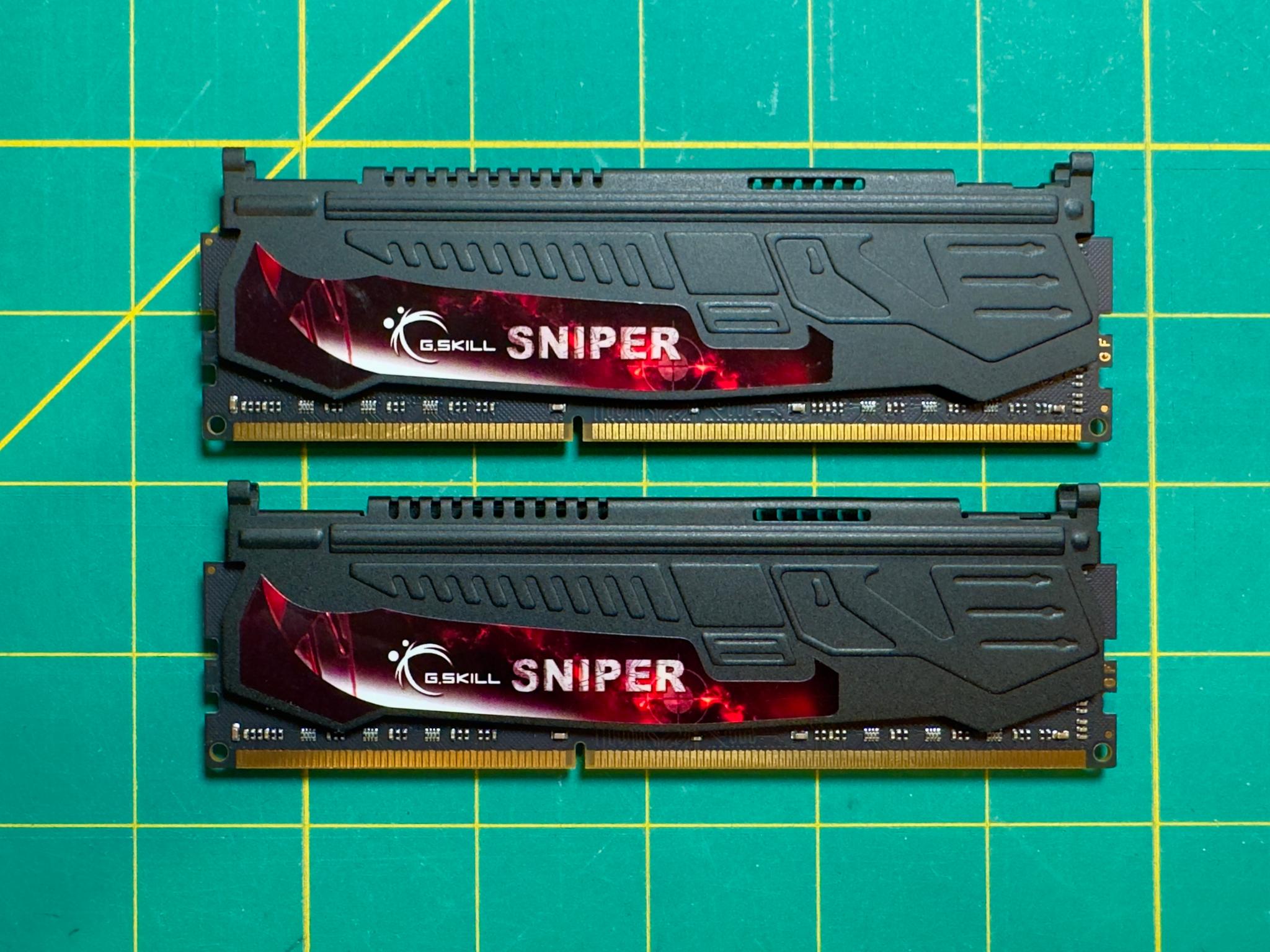 G.Skill Sniper X 16GB (2x8GB) DDR3 1866Mhz CL9 RAM Black
