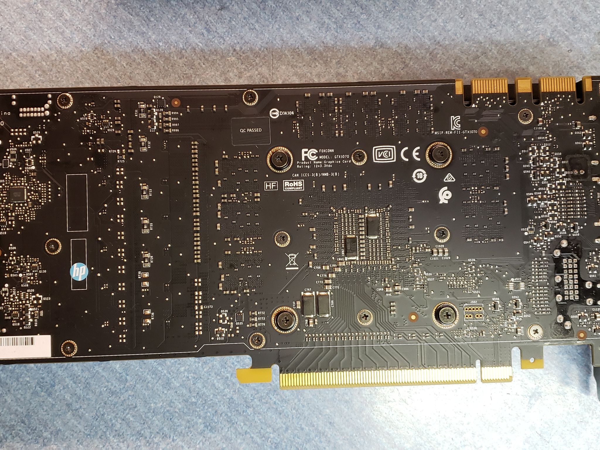 HP GTX 1070 graphics card